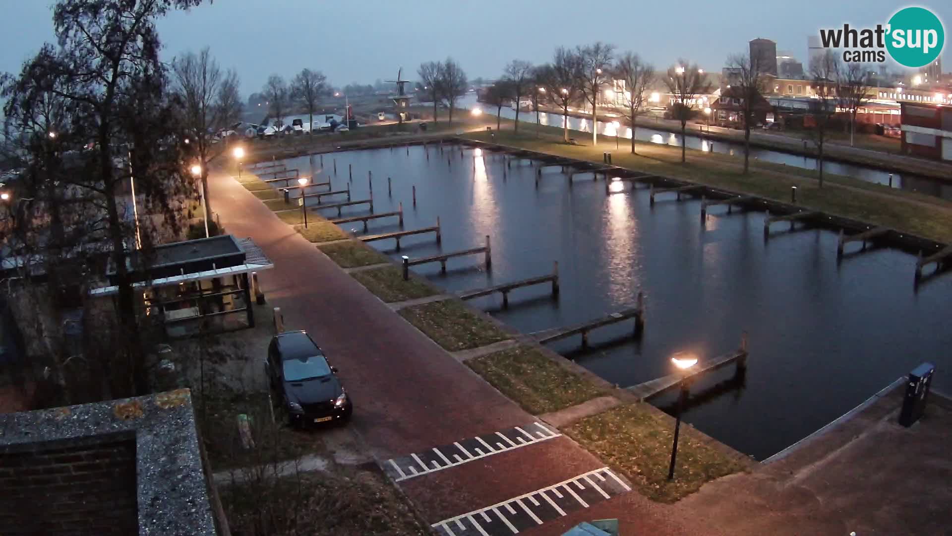 Le port de Joure webcam – vue du moulin à vent