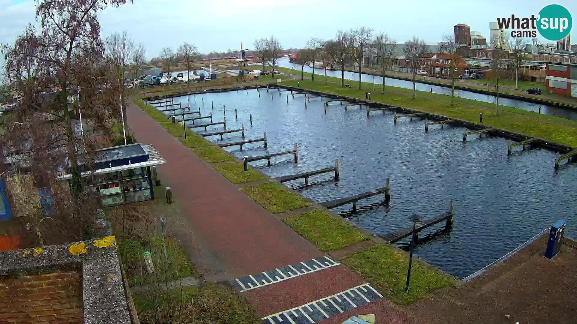 Le port de Joure webcam – vue du moulin à vent