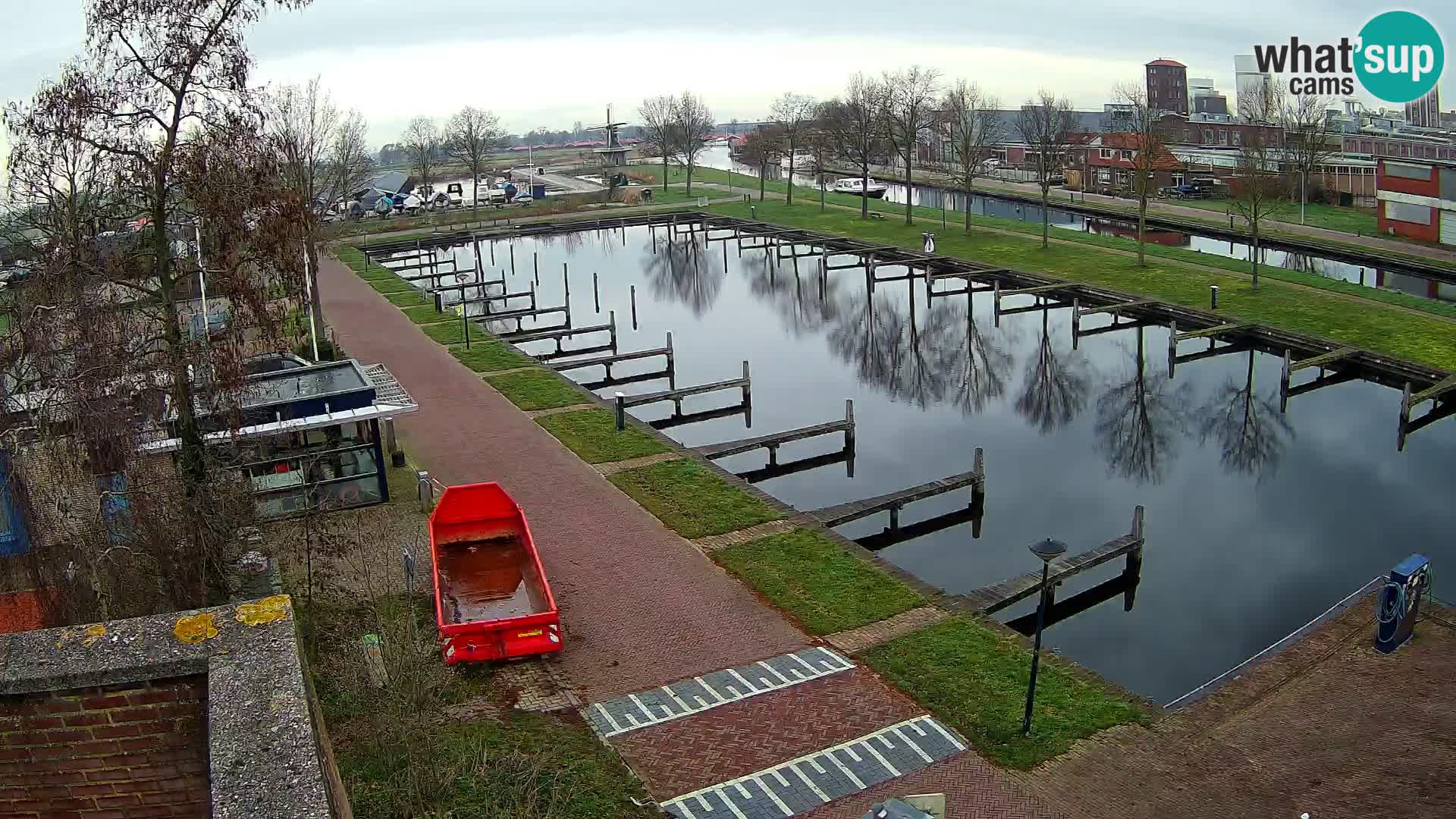 LIVE Joure Hafen webcam Windmühle