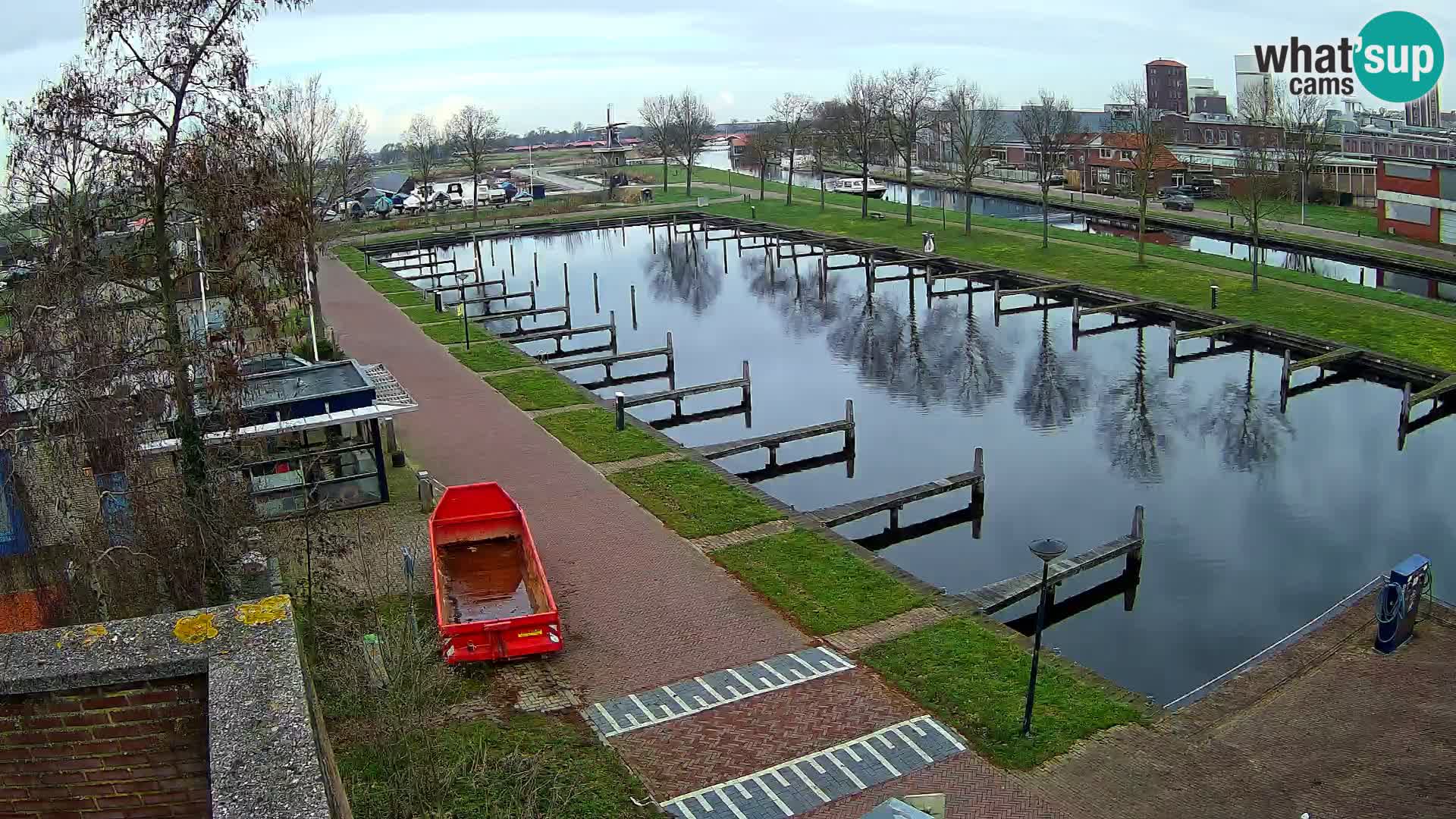 Le port de Joure webcam – vue du moulin à vent