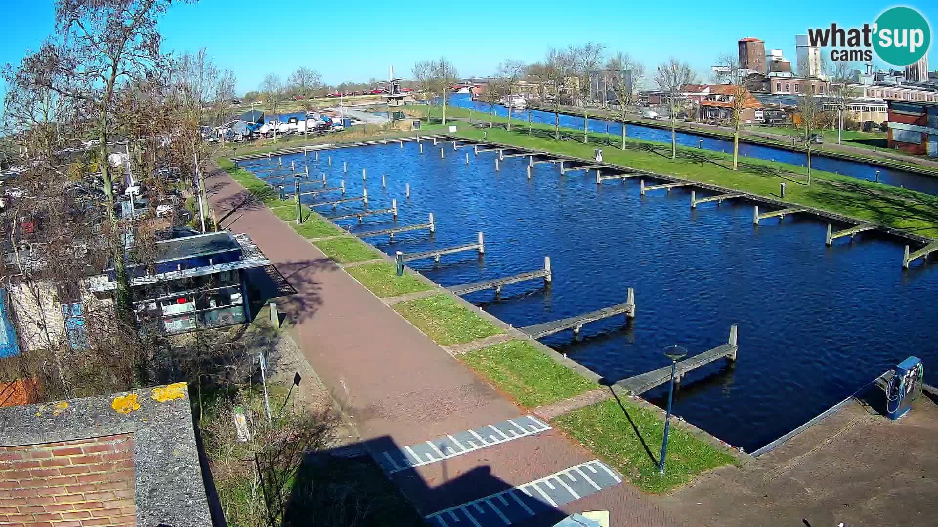 LIVE Joure Hafen webcam Windmühle