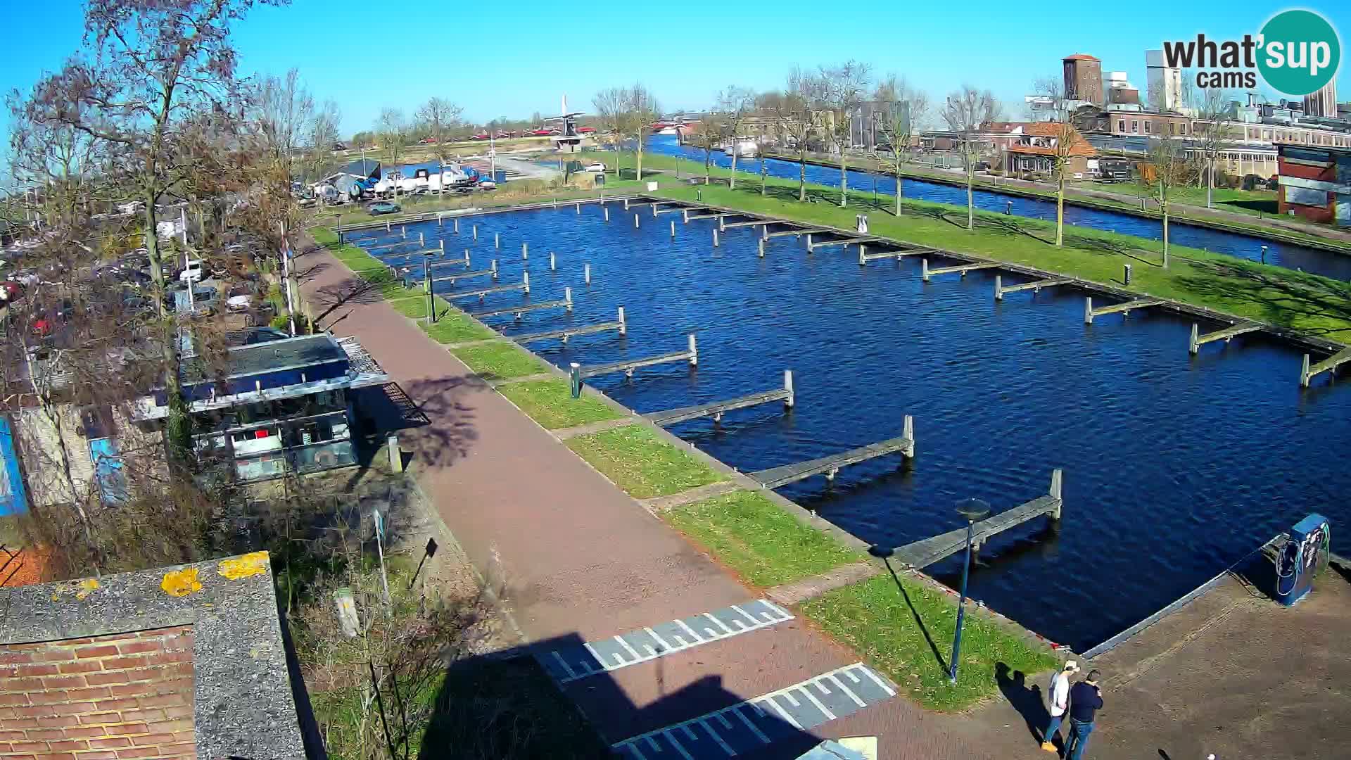 Le port de Joure webcam – vue du moulin à vent