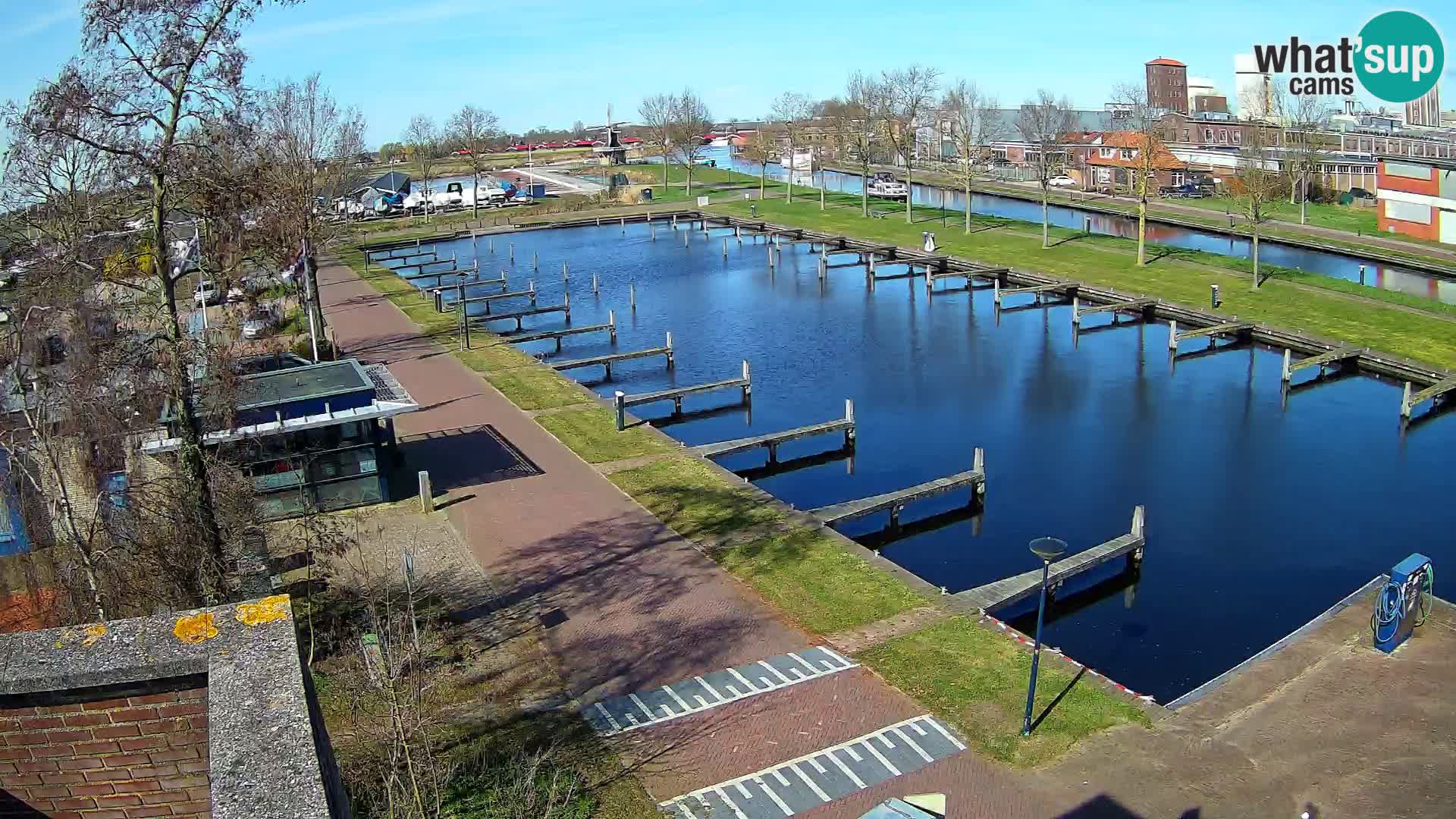 Le port de Joure webcam – vue du moulin à vent