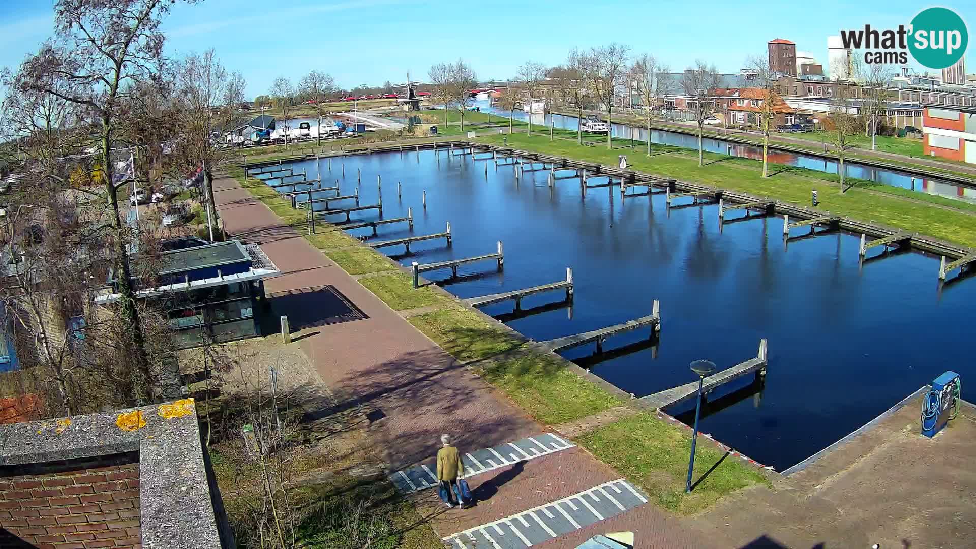 Le port de Joure webcam – vue du moulin à vent