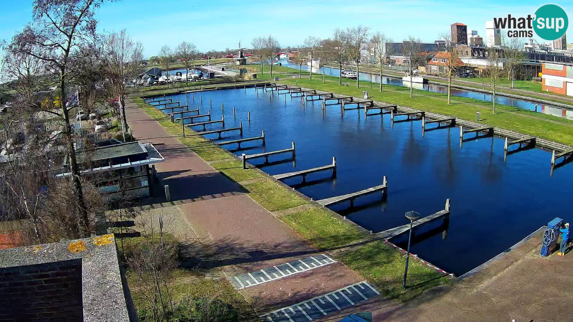 LIVE Joure Hafen webcam Windmühle