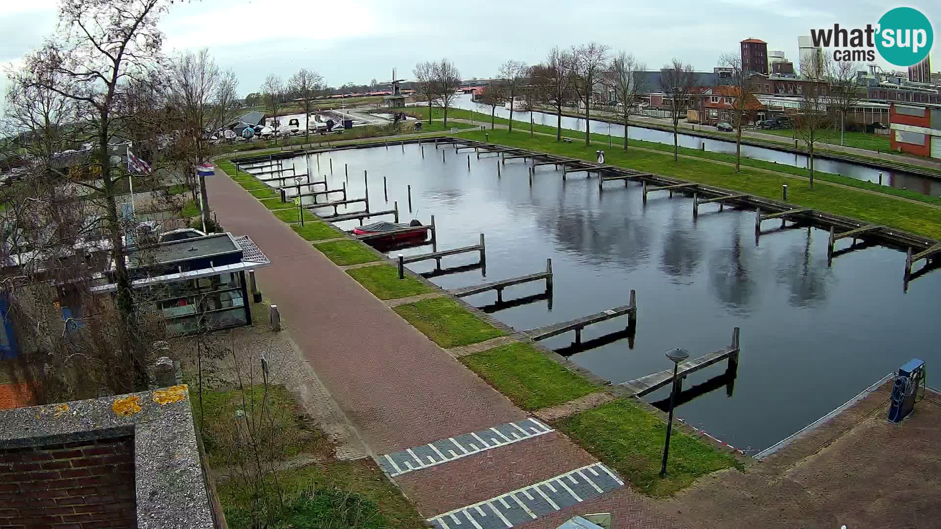 LIVE Joure Hafen webcam Windmühle