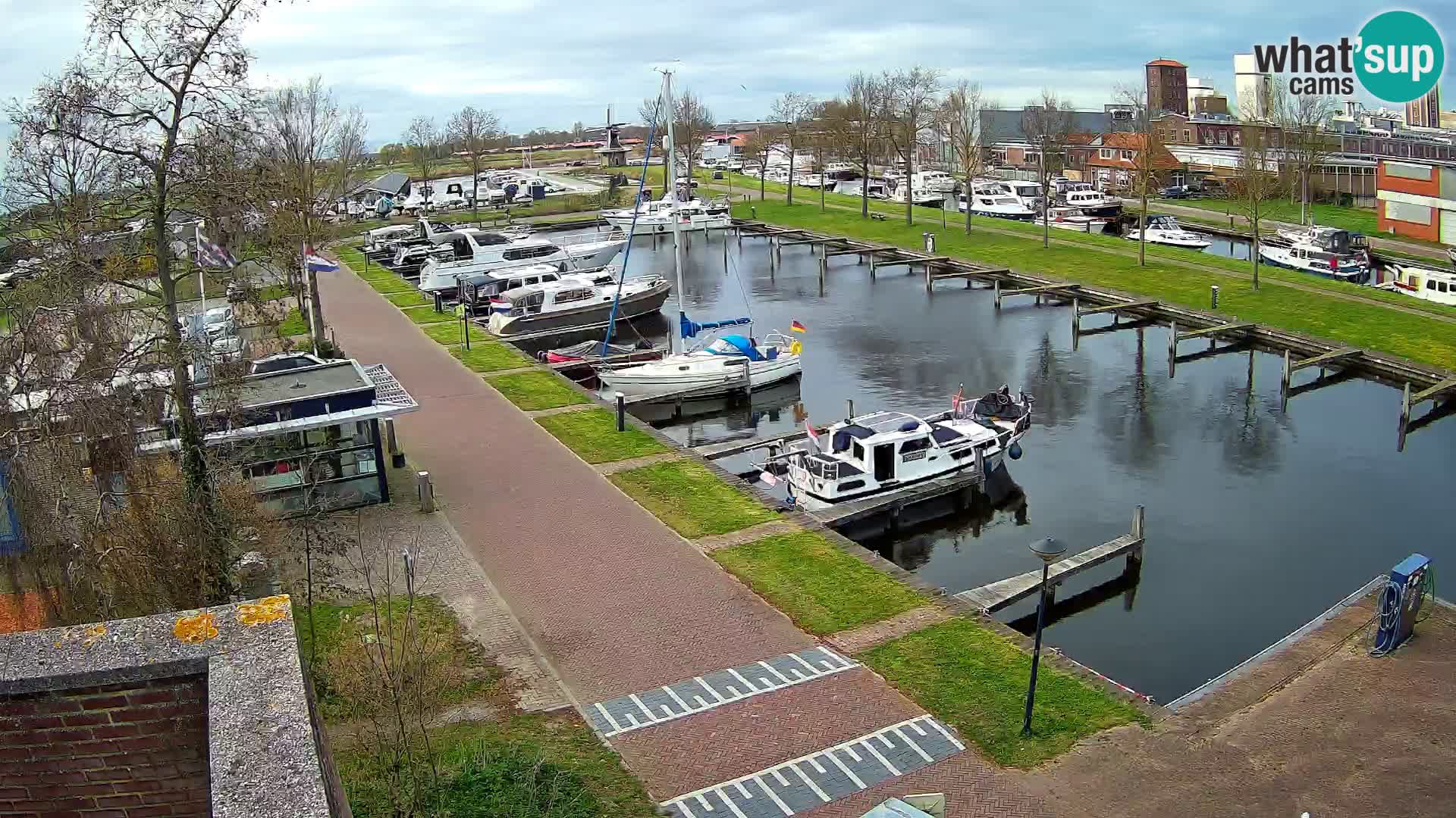 LIVE Joure Hafen webcam Windmühle