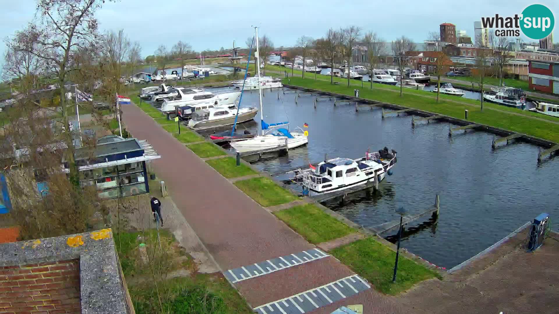LIVE Joure Hafen webcam Windmühle