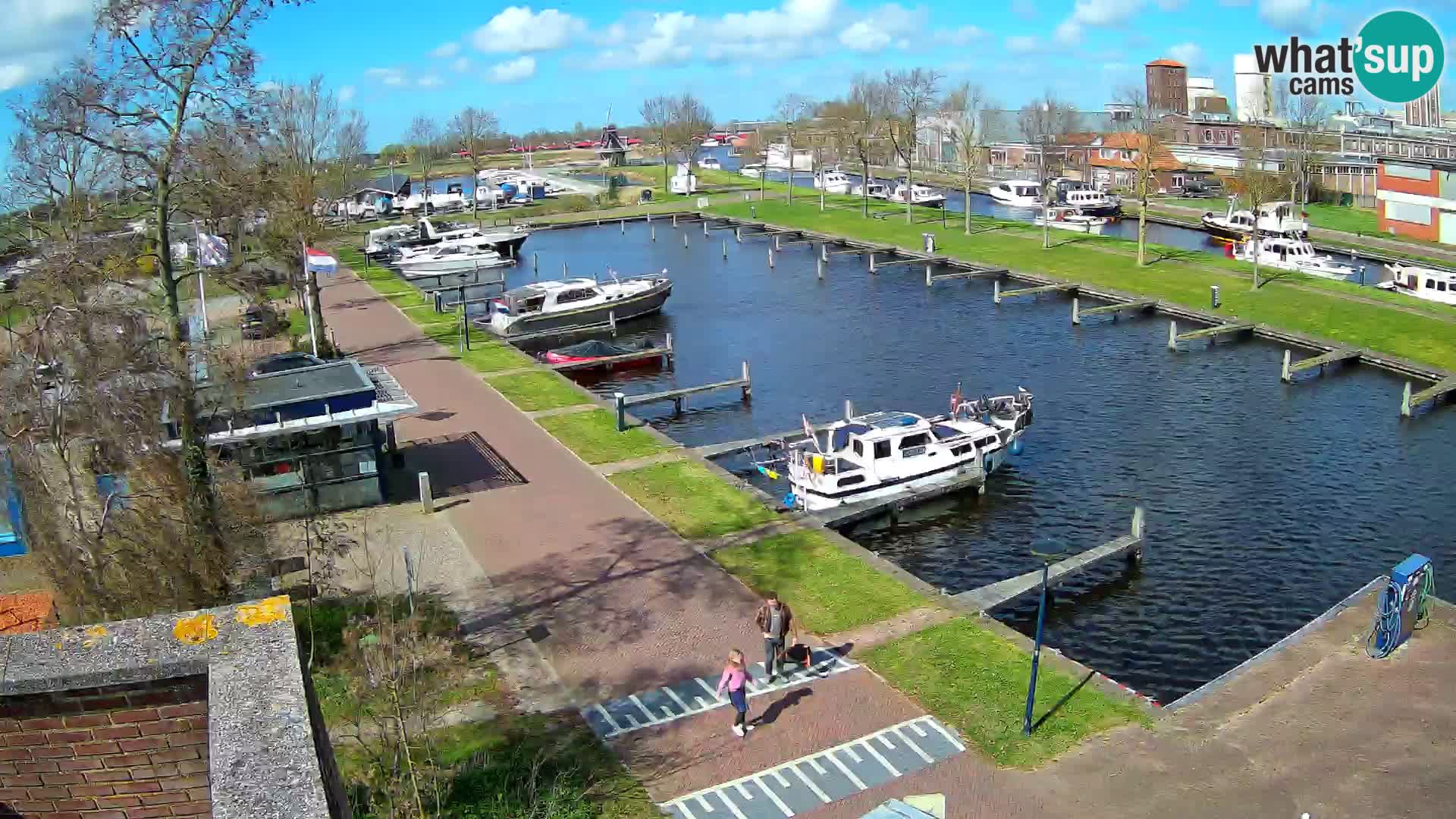 Le port de Joure webcam – vue du moulin à vent