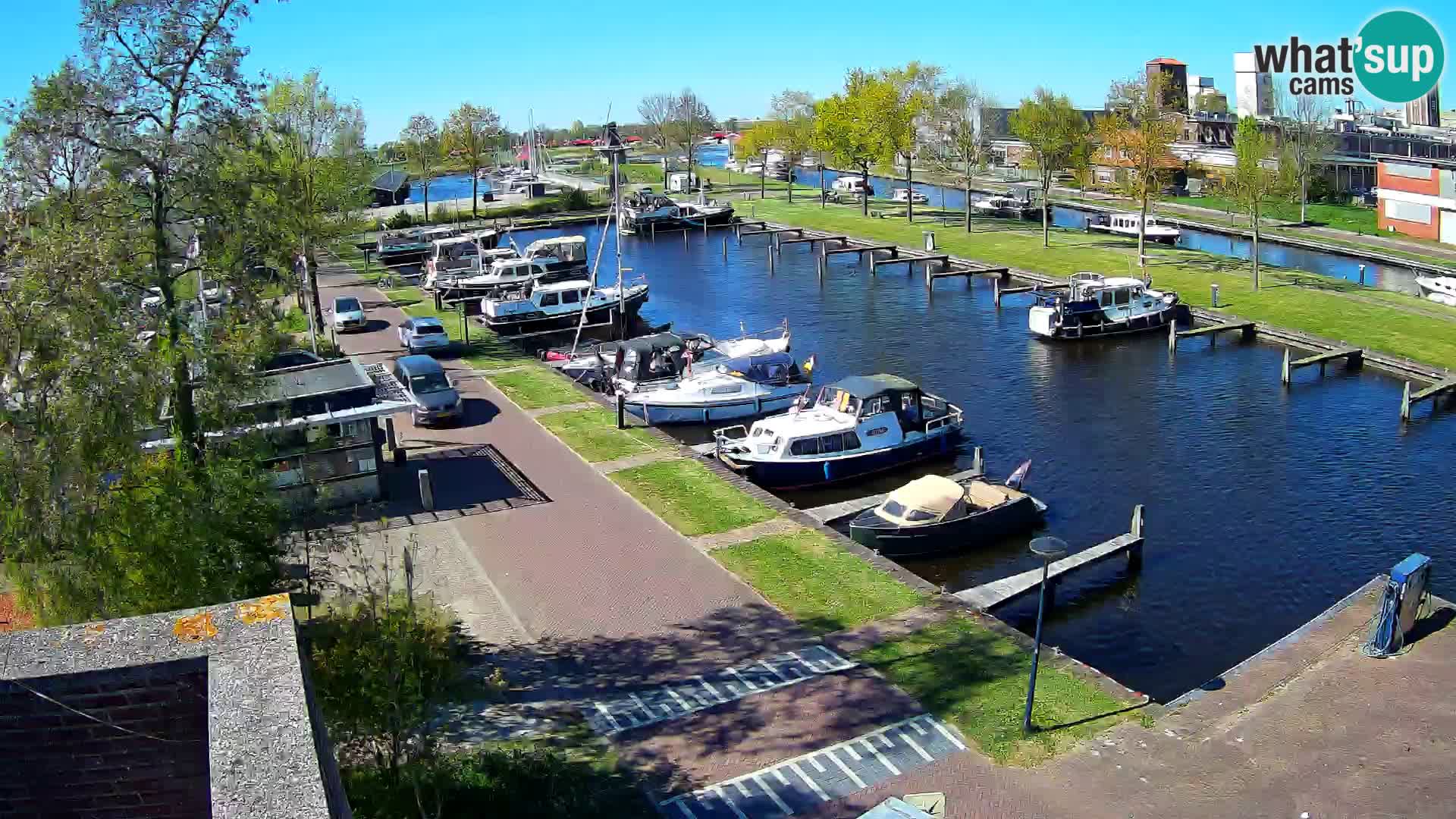 Le port de Joure webcam – vue du moulin à vent