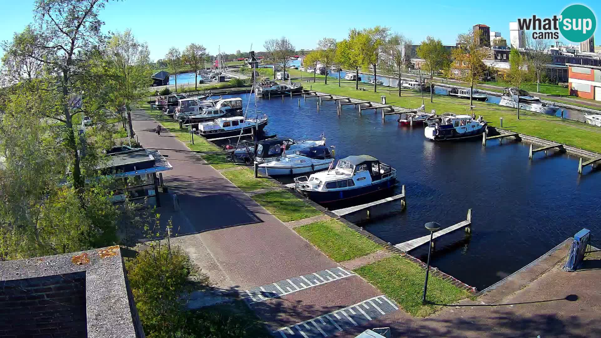 LIVE Joure Hafen webcam Windmühle
