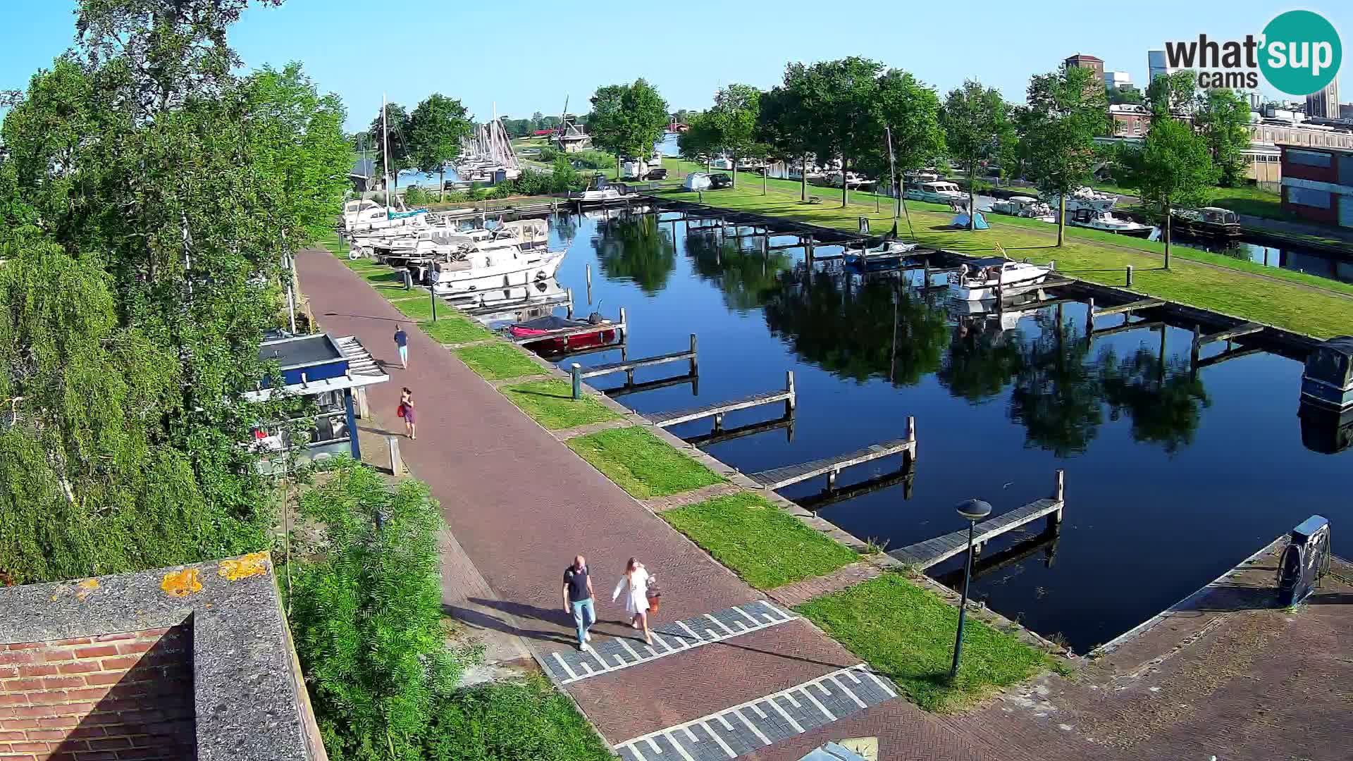 LIVE Joure Hafen webcam Windmühle