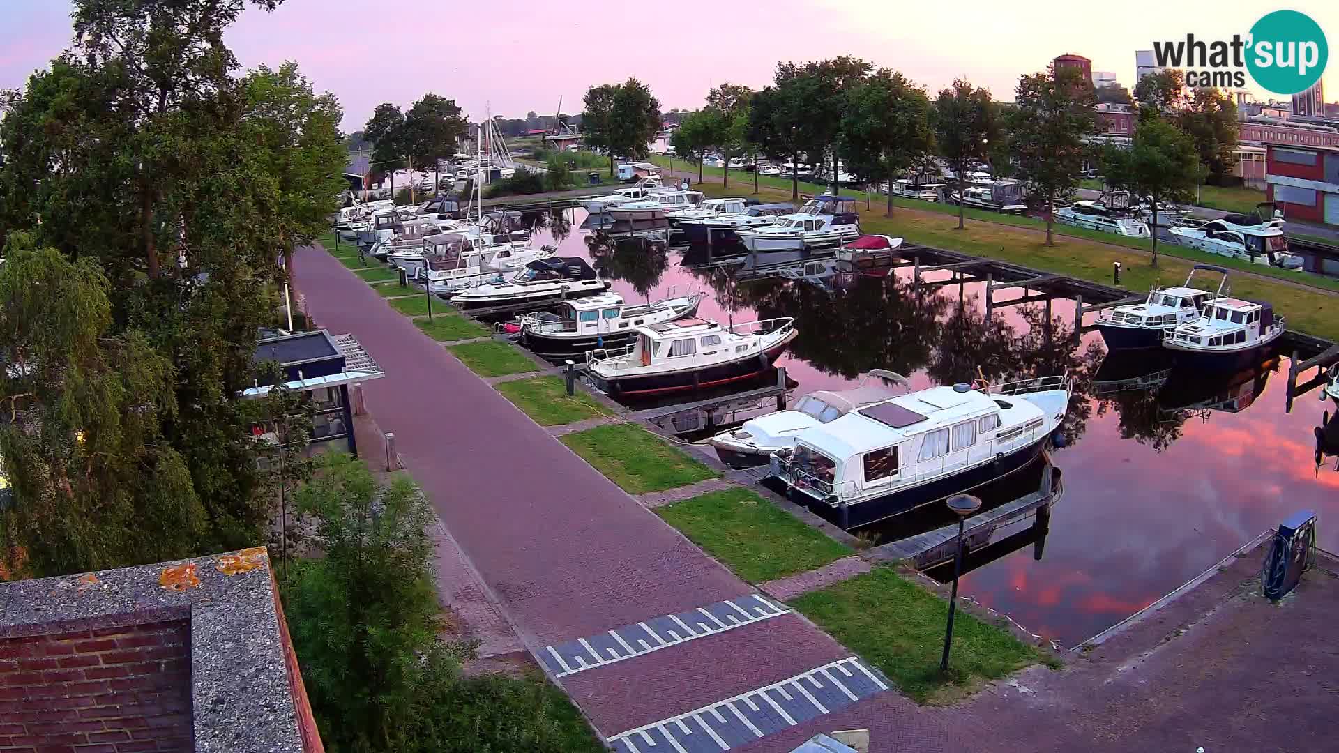 Le port de Joure webcam – vue du moulin à vent
