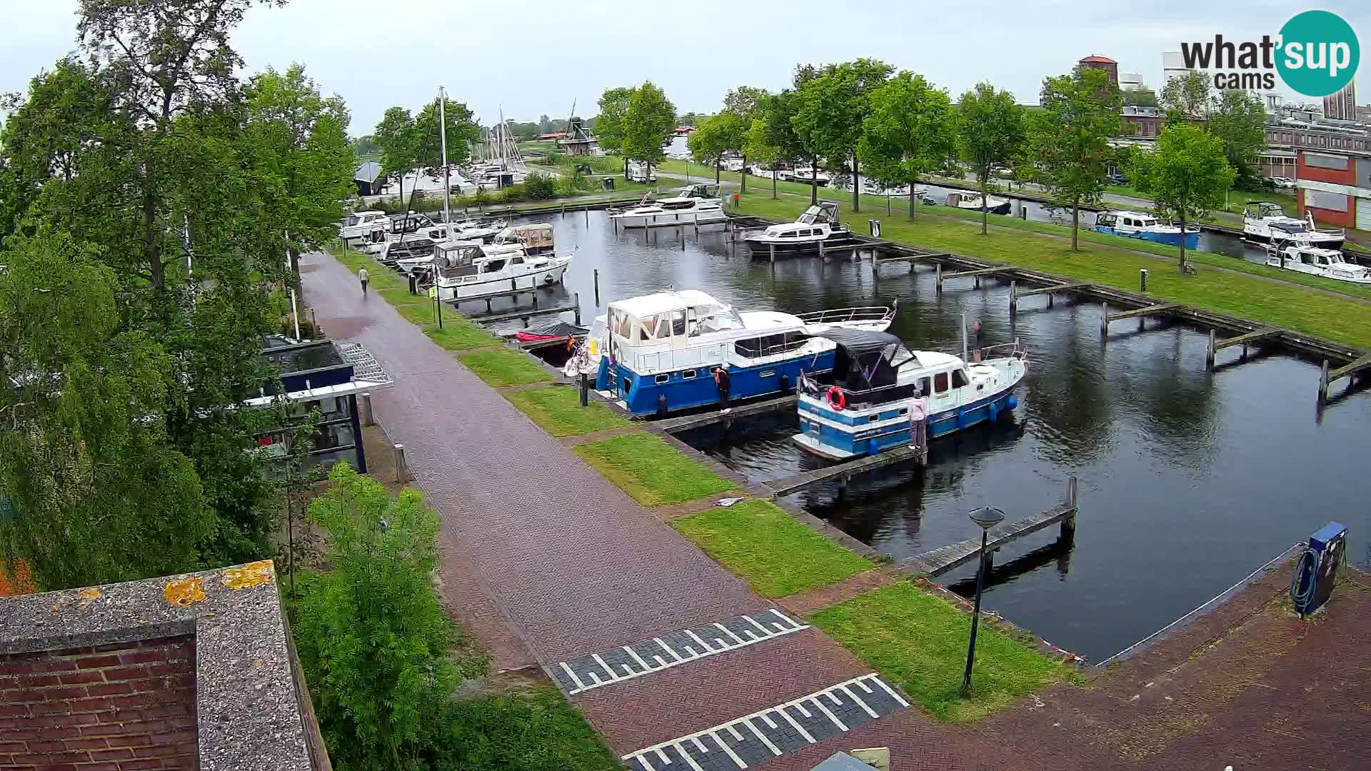 Le port de Joure webcam – vue du moulin à vent