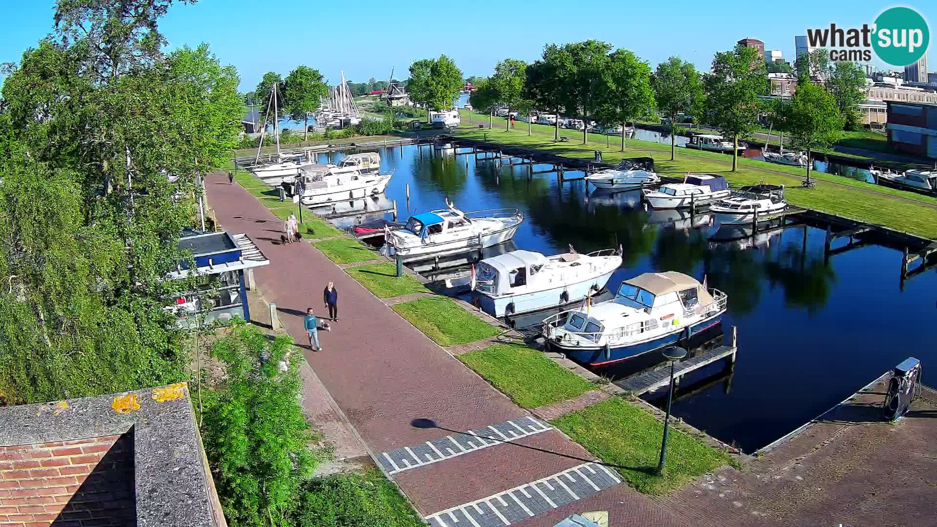 Le port de Joure webcam – vue du moulin à vent