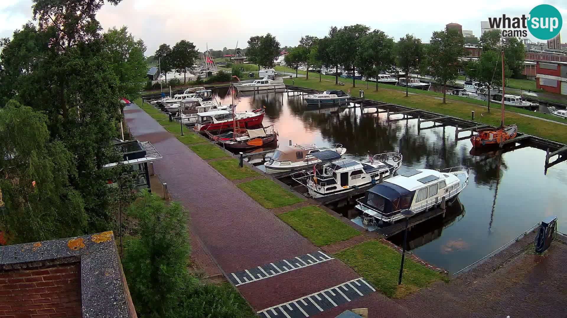 Le port de Joure webcam – vue du moulin à vent