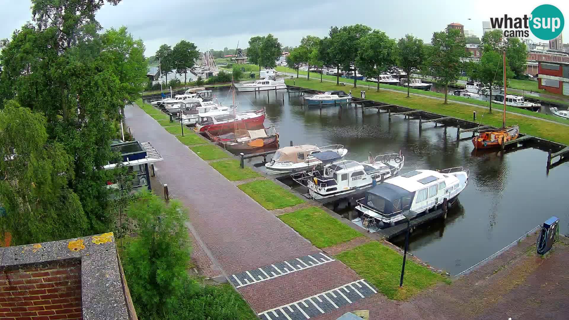 Le port de Joure webcam – vue du moulin à vent