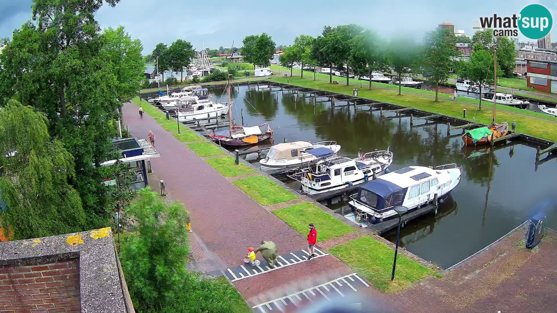 Le port de Joure webcam – vue du moulin à vent