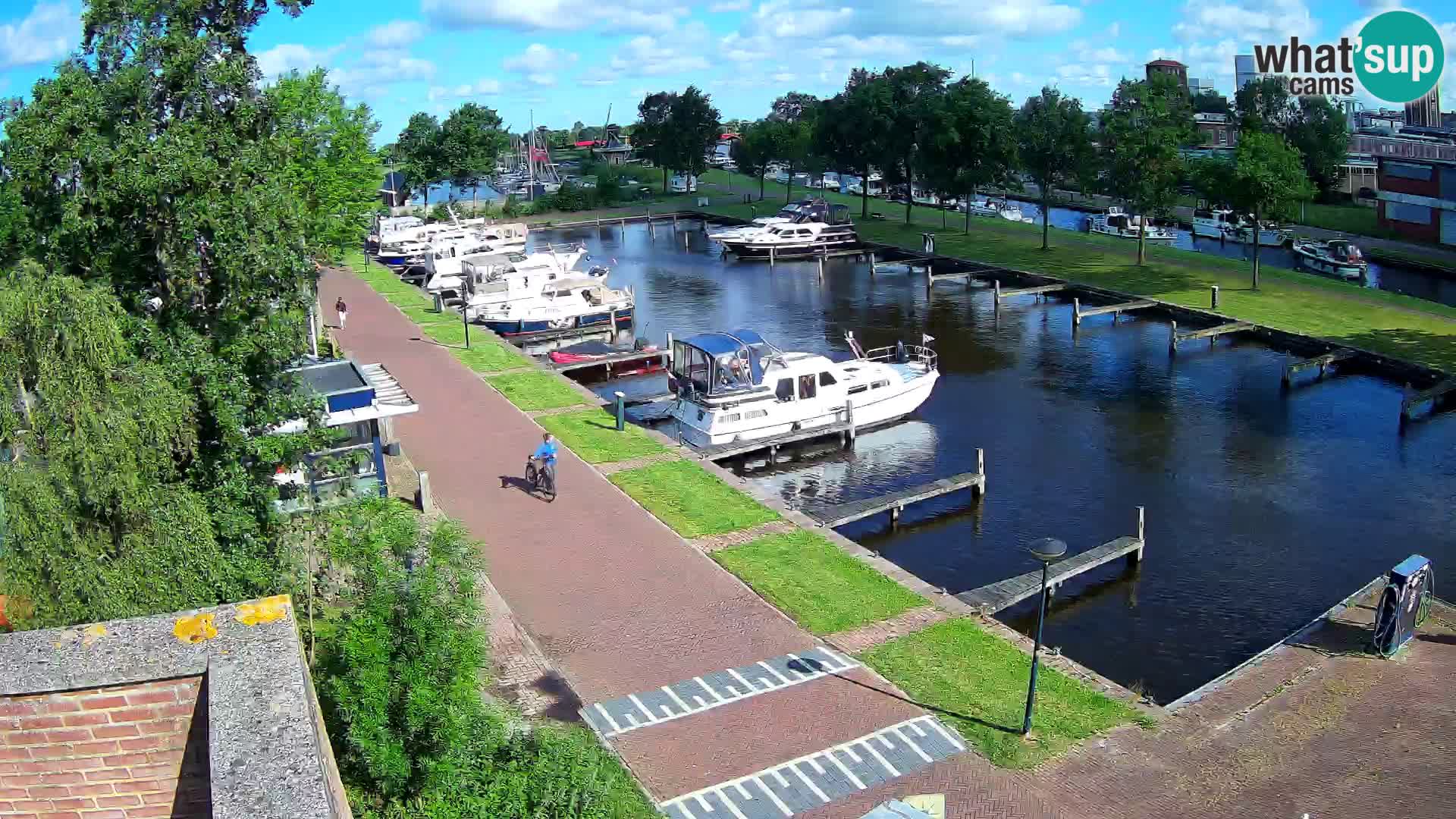Le port de Joure webcam – vue du moulin à vent