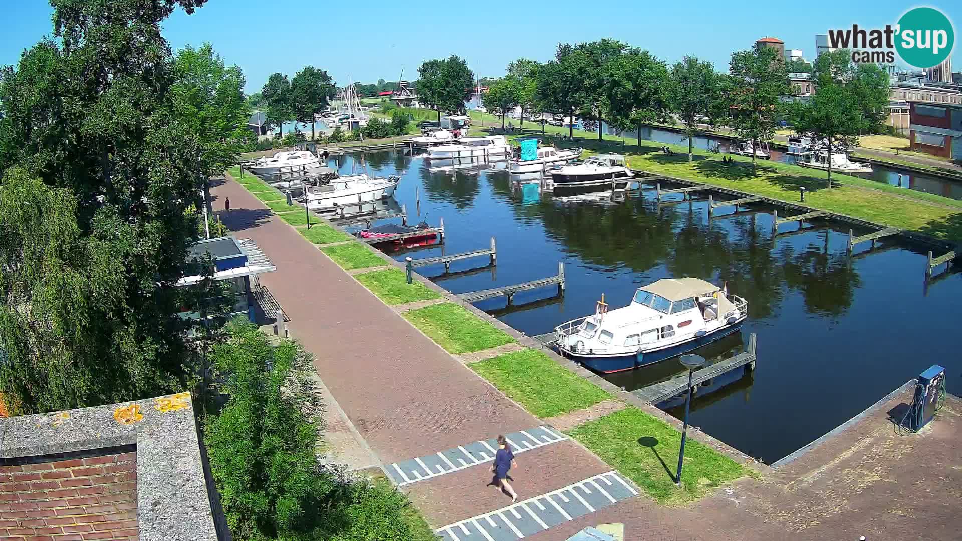 Le port de Joure webcam – vue du moulin à vent