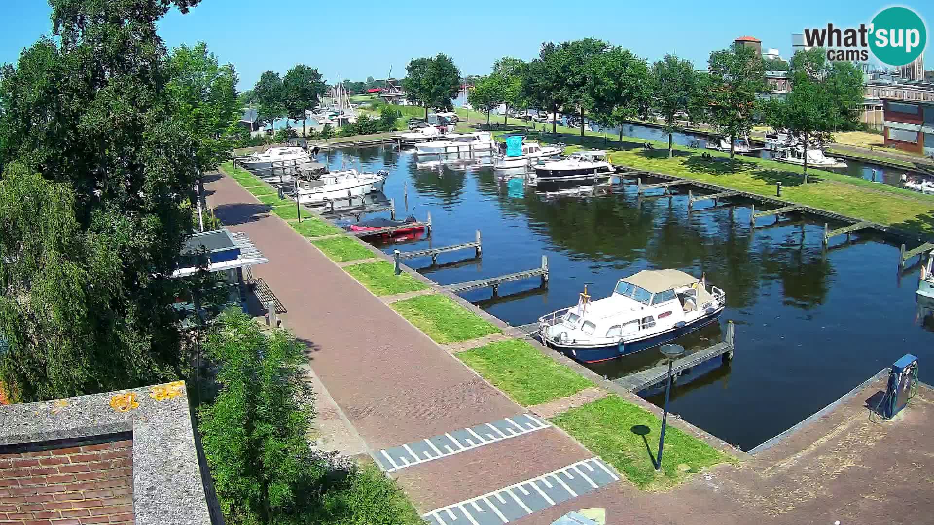 Le port de Joure webcam – vue du moulin à vent