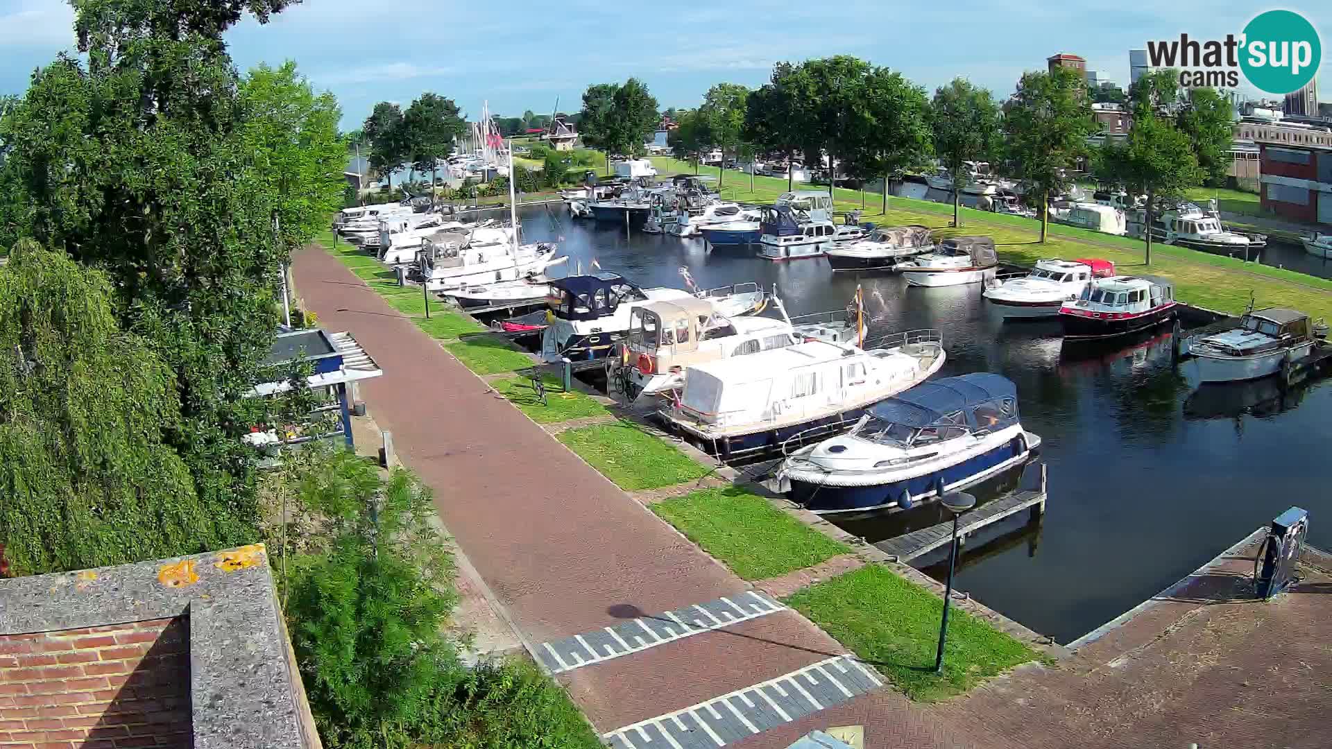 Le port de Joure webcam – vue du moulin à vent