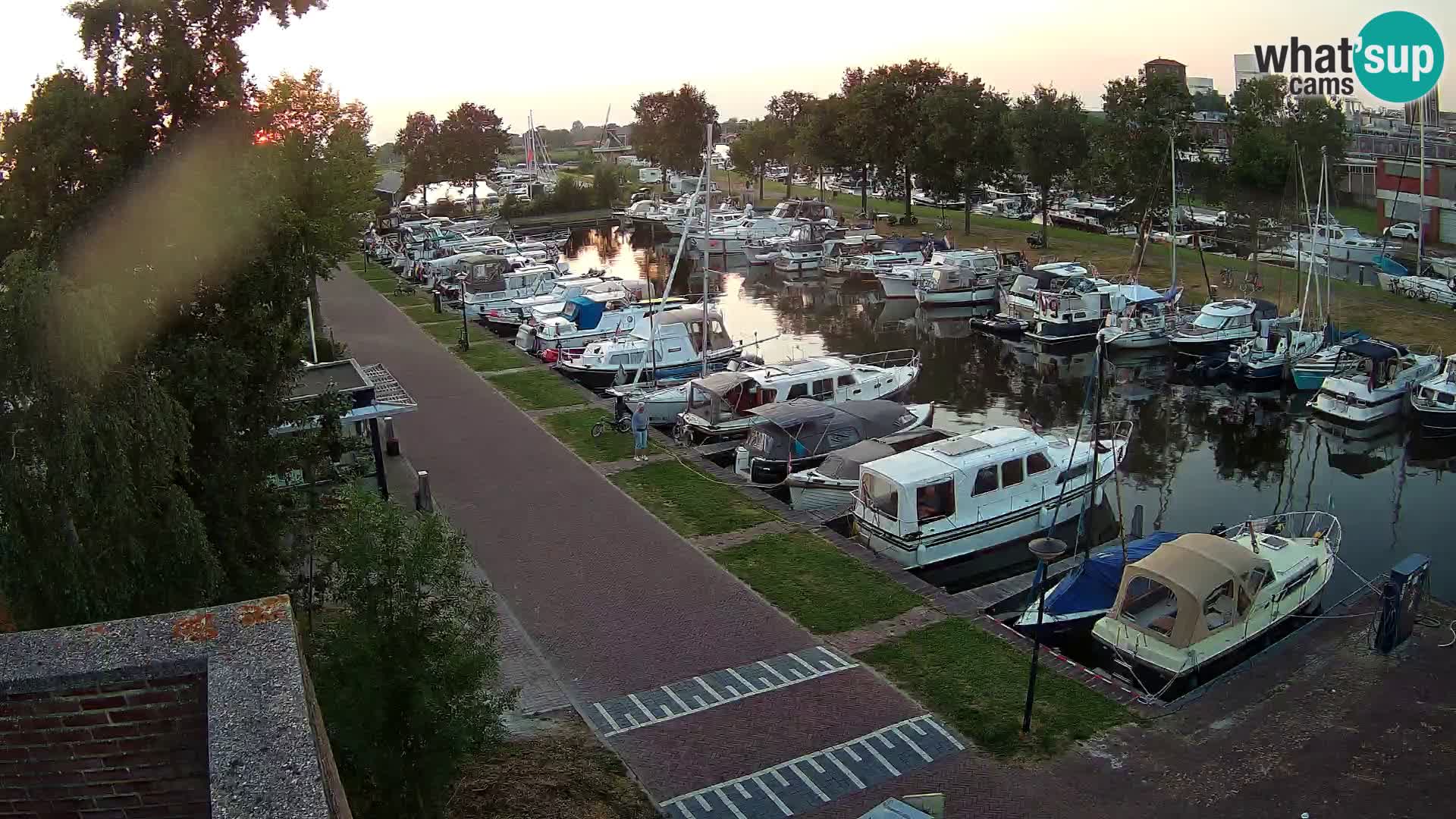 LIVE Joure Hafen webcam Windmühle