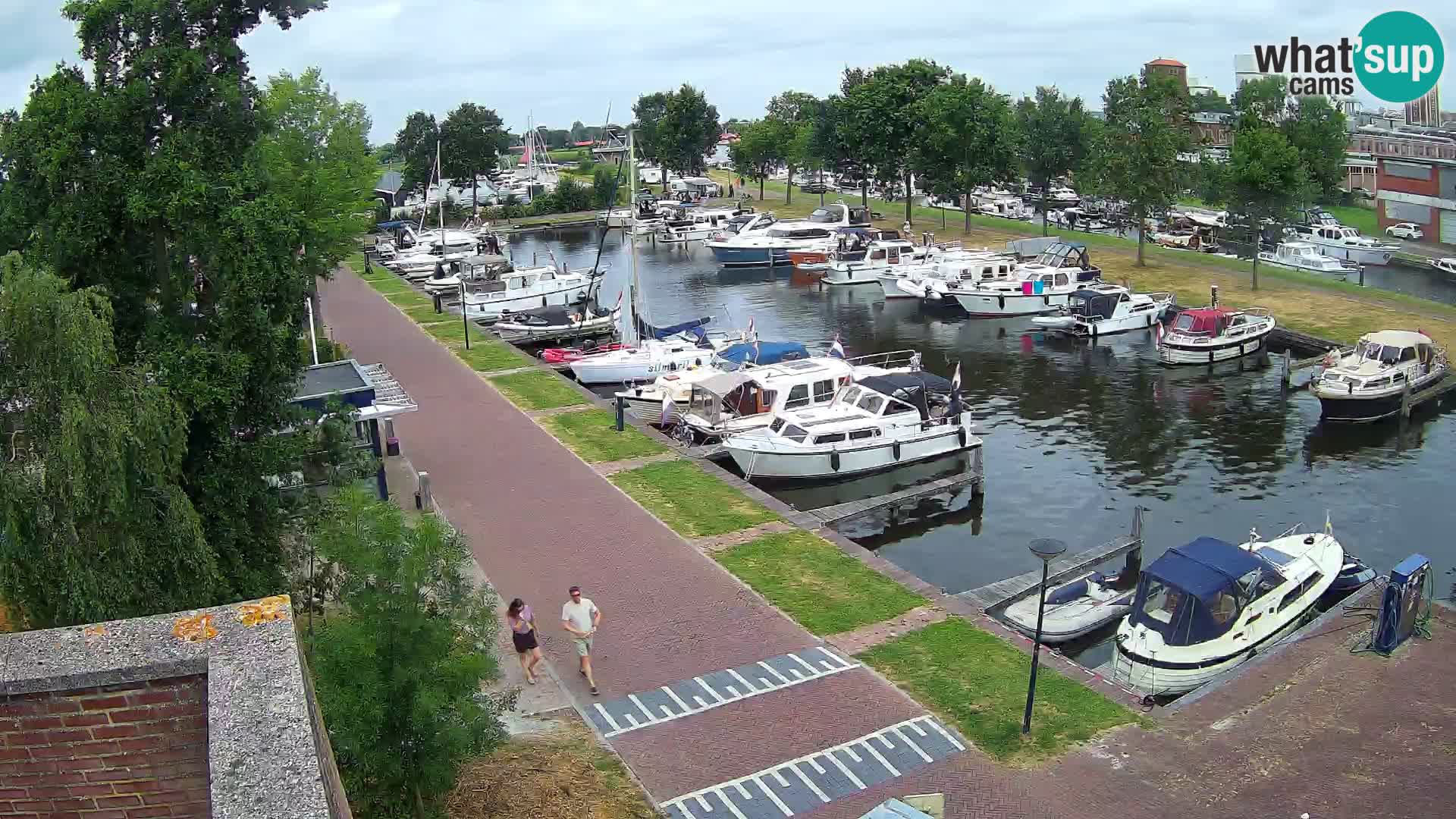 Le port de Joure webcam – vue du moulin à vent