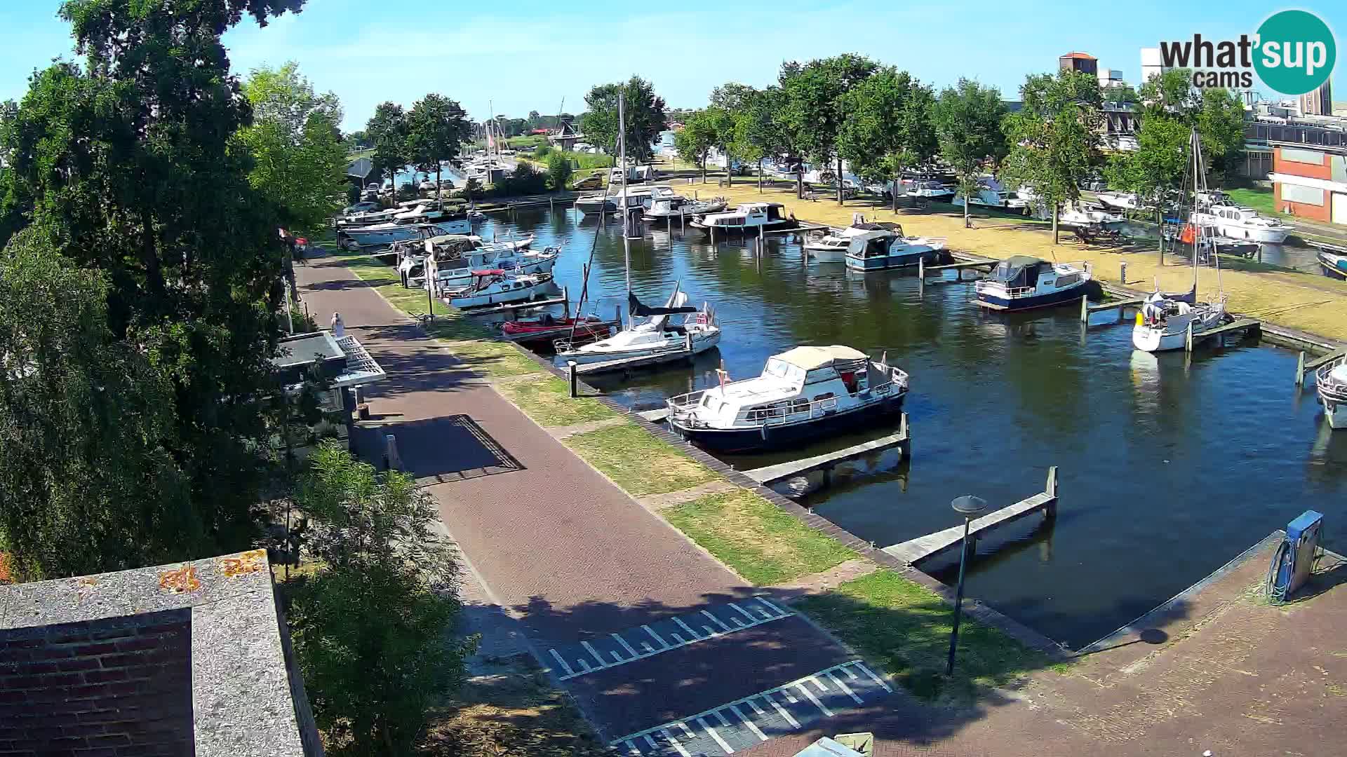 Le port de Joure webcam – vue du moulin à vent