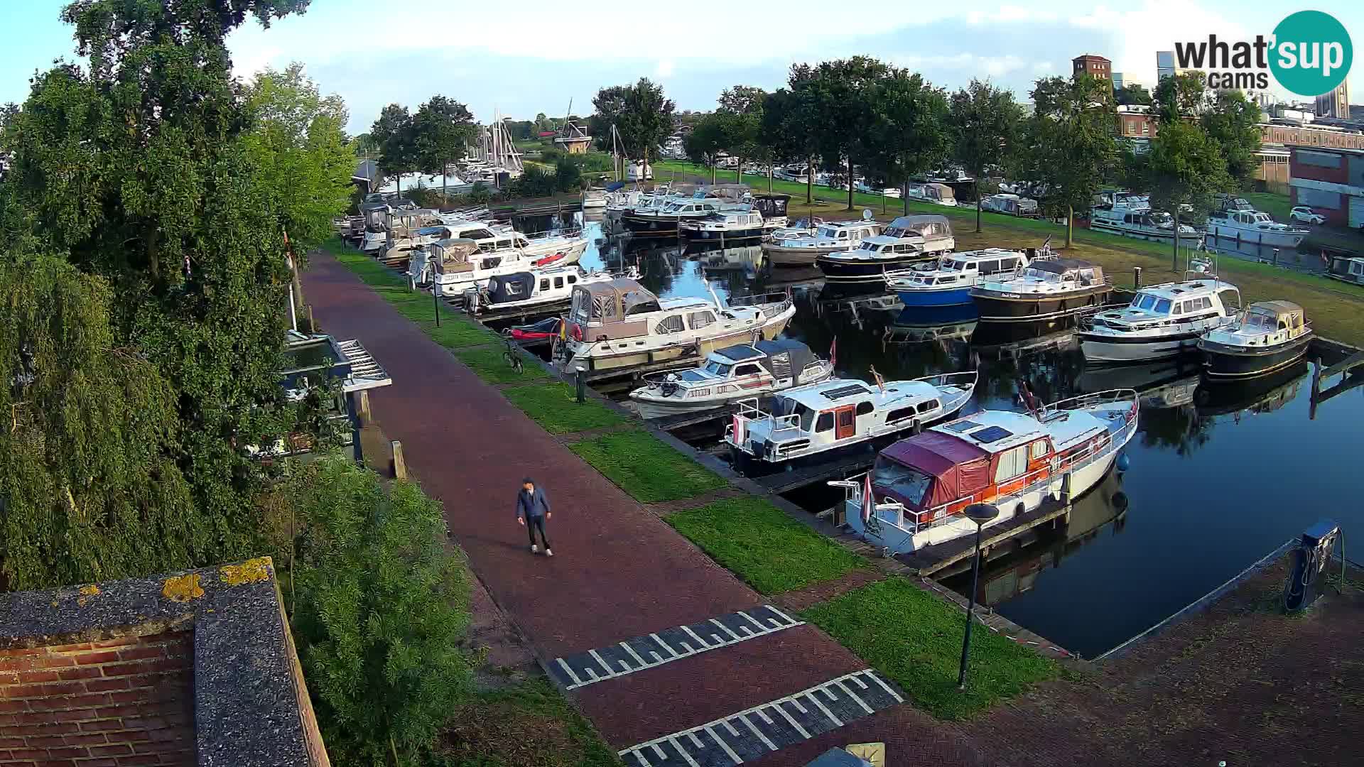 Le port de Joure webcam – vue du moulin à vent