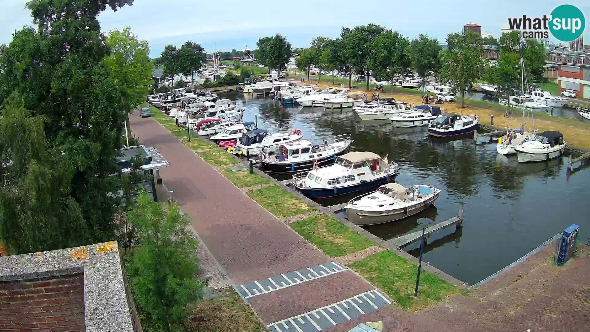 Le port de Joure webcam – vue du moulin à vent