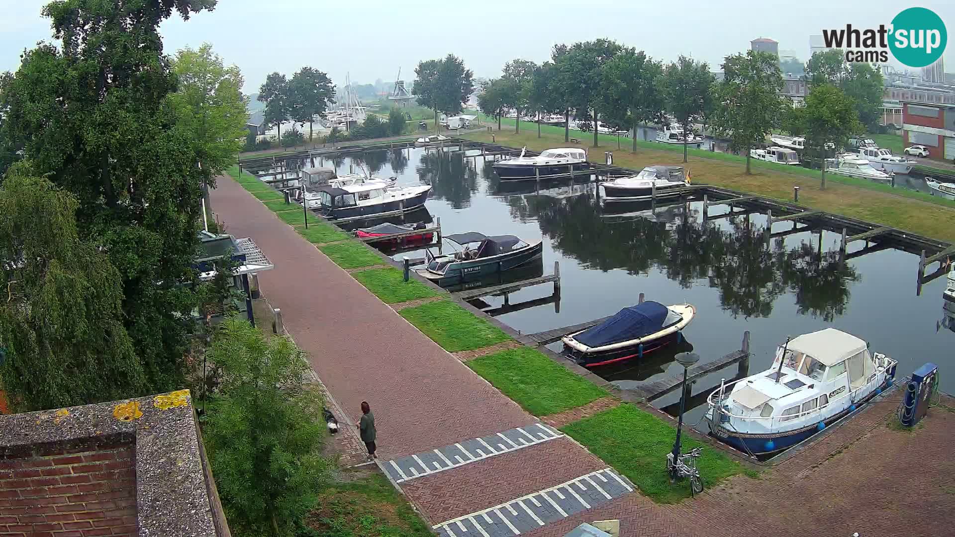 Le port de Joure webcam – vue du moulin à vent