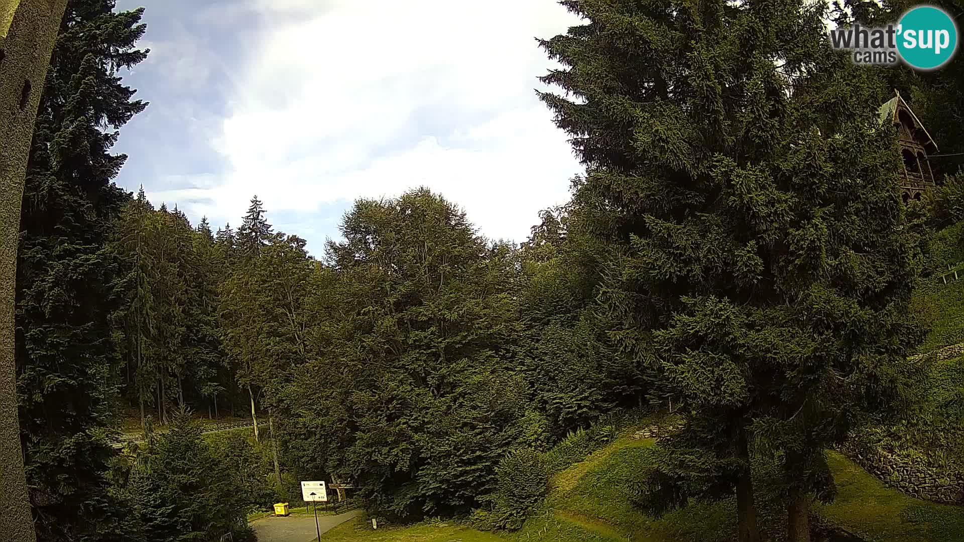 Web kamera Spalona – skijaški center u živo planine Bystrzycki