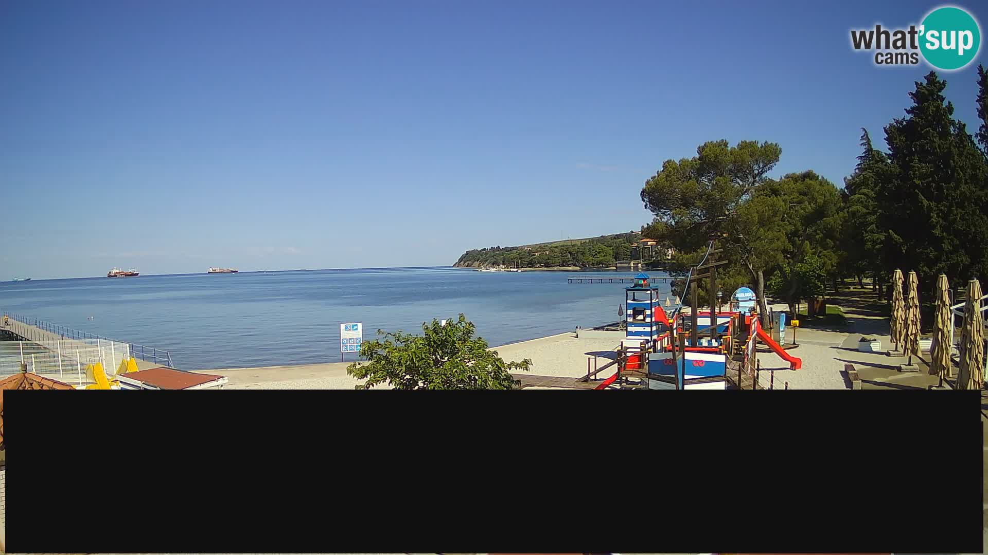 Cámara web en vivo Ankaran – Adria Ankaran Hotel & Resort – Eslovenia
