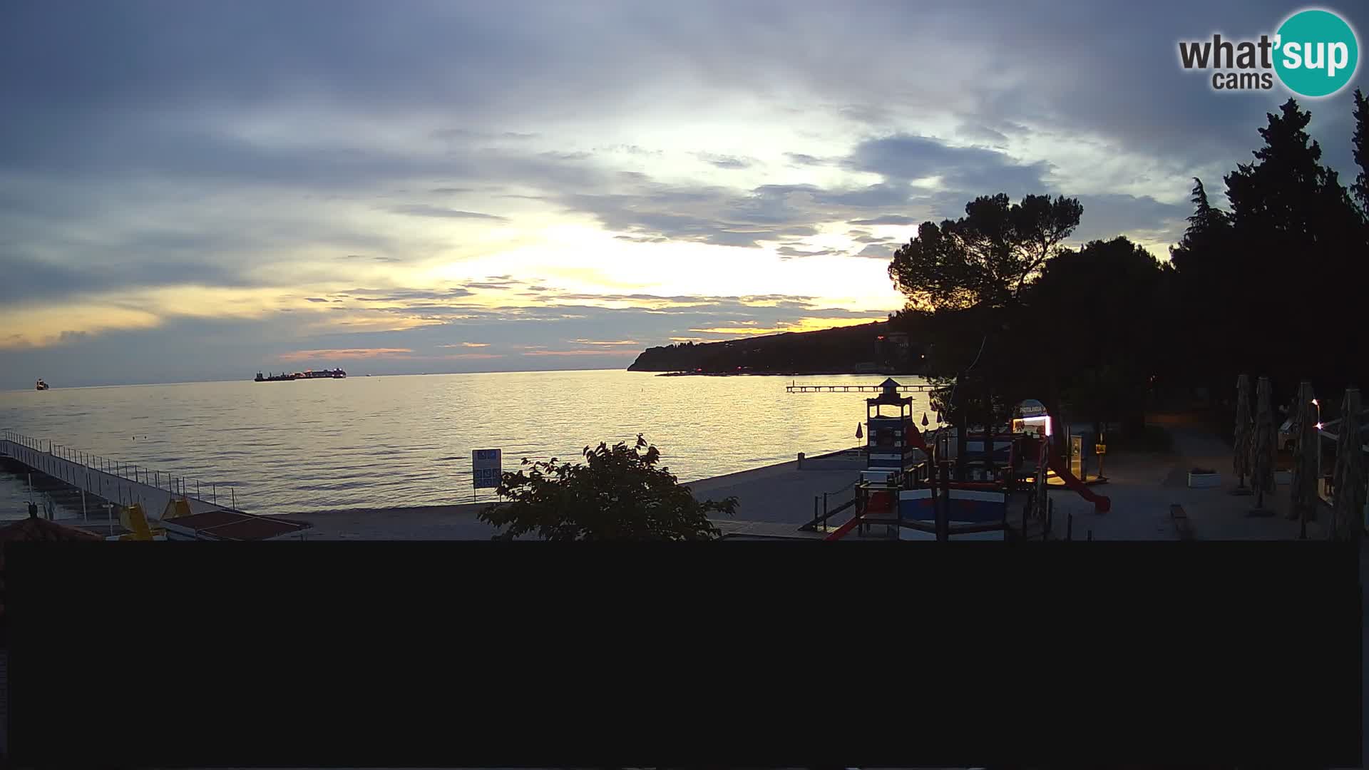 Cámara web en vivo Ankaran – Adria Ankaran Hotel & Resort – Eslovenia