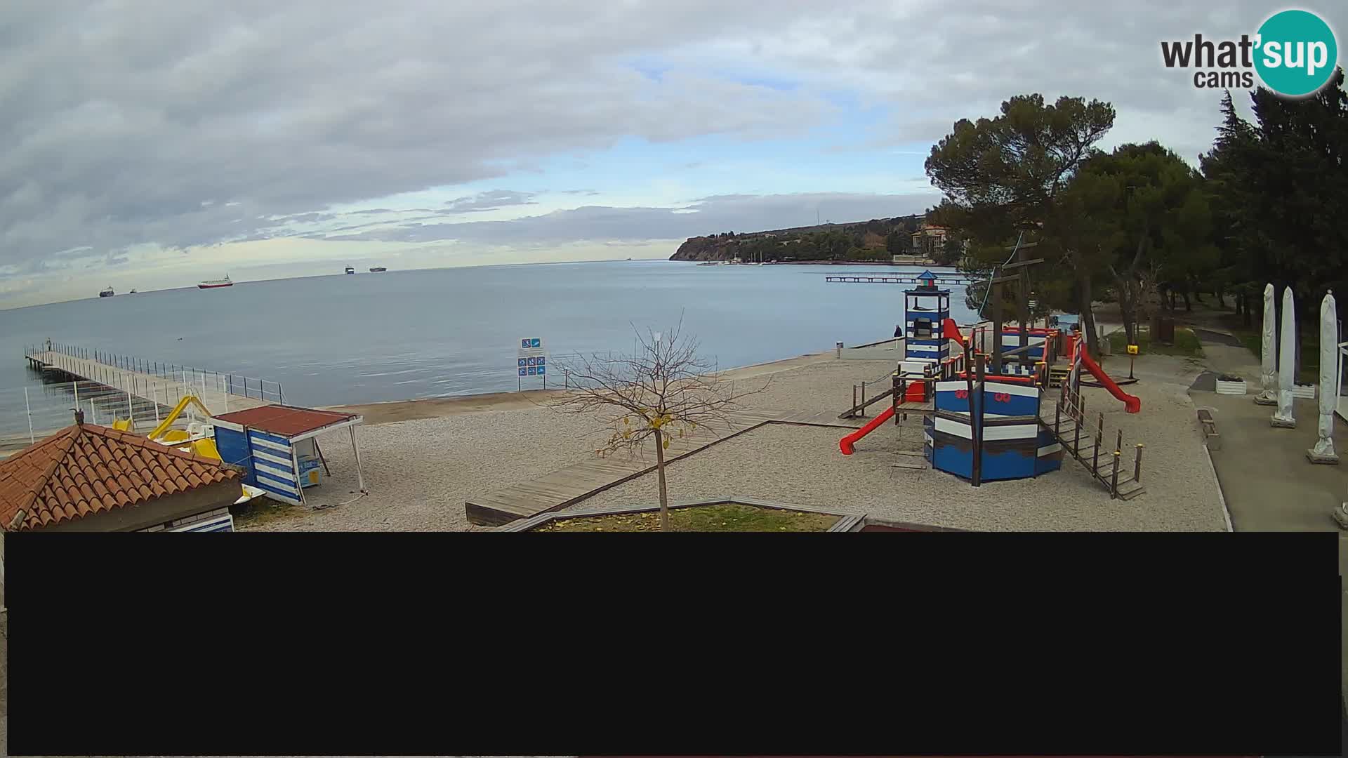 Cámara web en vivo Ankaran – Adria Ankaran Hotel & Resort – Eslovenia