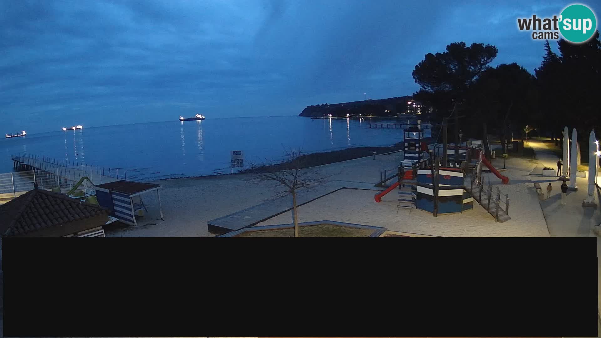 Cámara web en vivo Ankaran – Adria Ankaran Hotel & Resort – Eslovenia