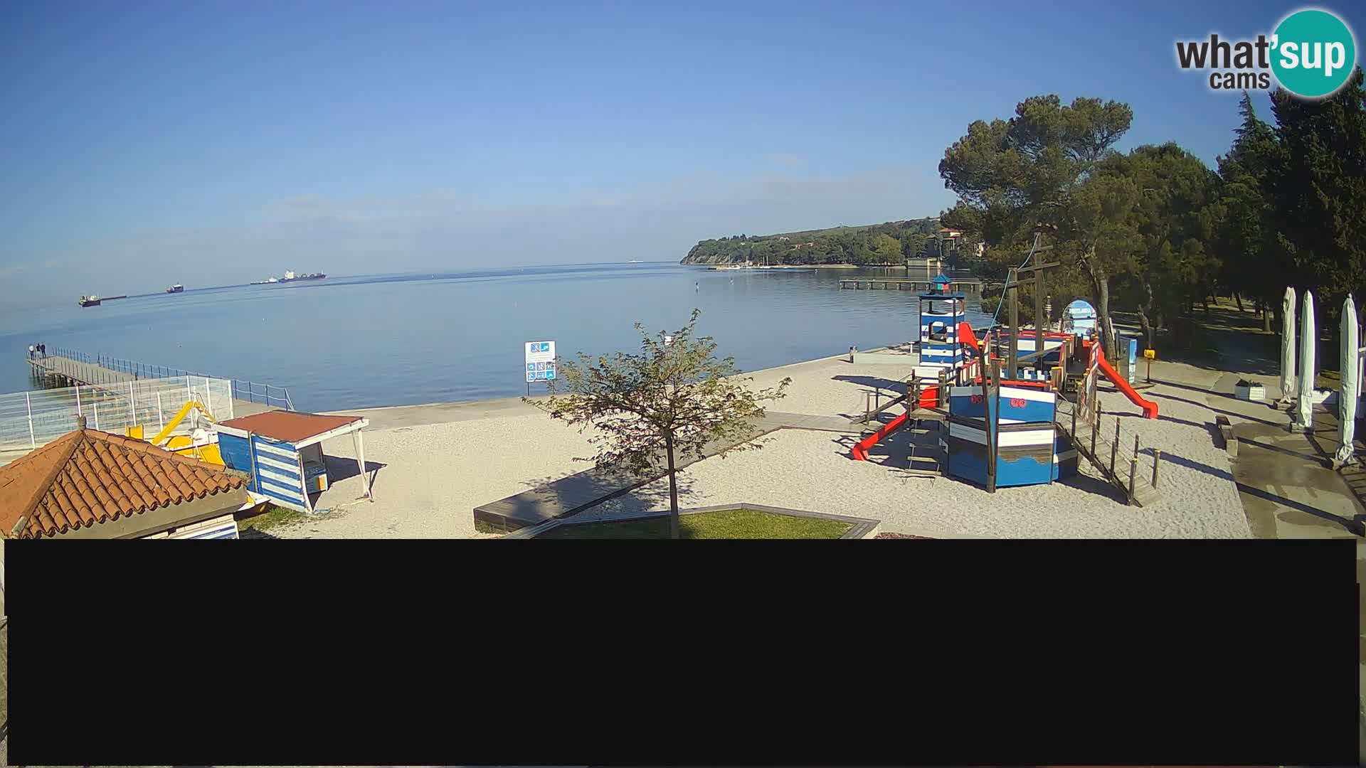 Cámara web en vivo Ankaran – Adria Ankaran Hotel & Resort – Eslovenia