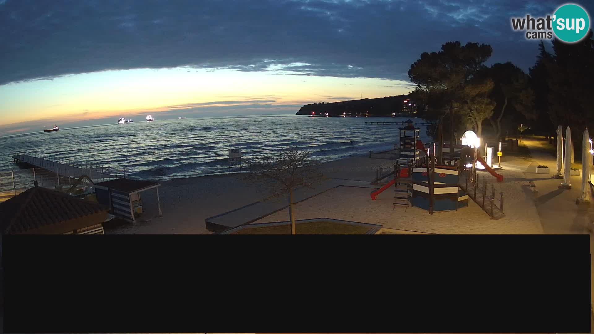 Cámara web en vivo Ankaran – Adria Ankaran Hotel & Resort – Eslovenia