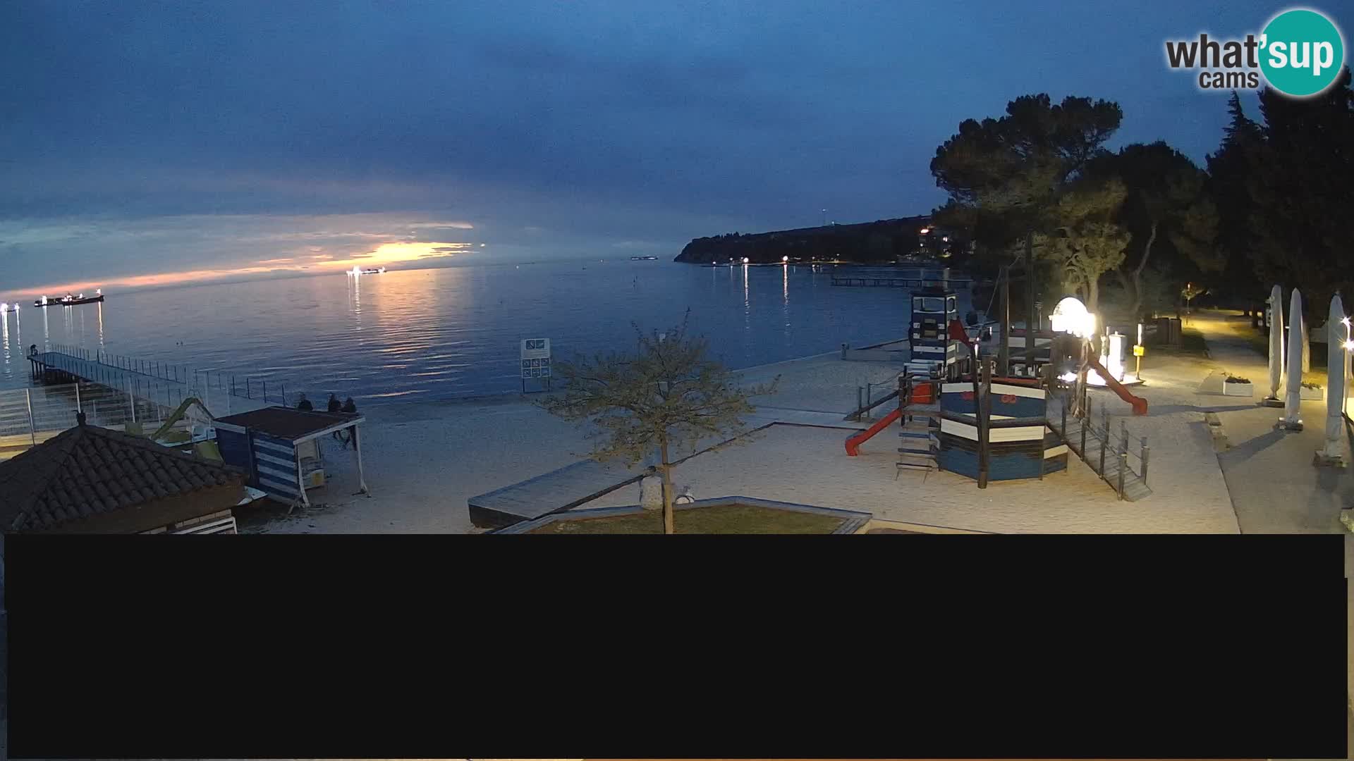 Web kamera uživo Ankaran – Adria Ankaran Hotel & Resort – Slovenija