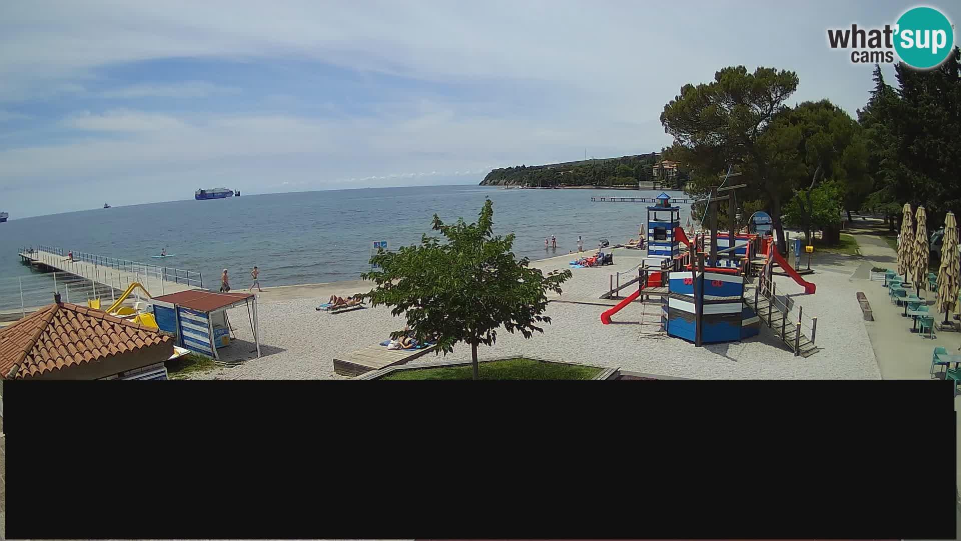 Cámara web en vivo Ankaran – Adria Ankaran Hotel & Resort – Eslovenia