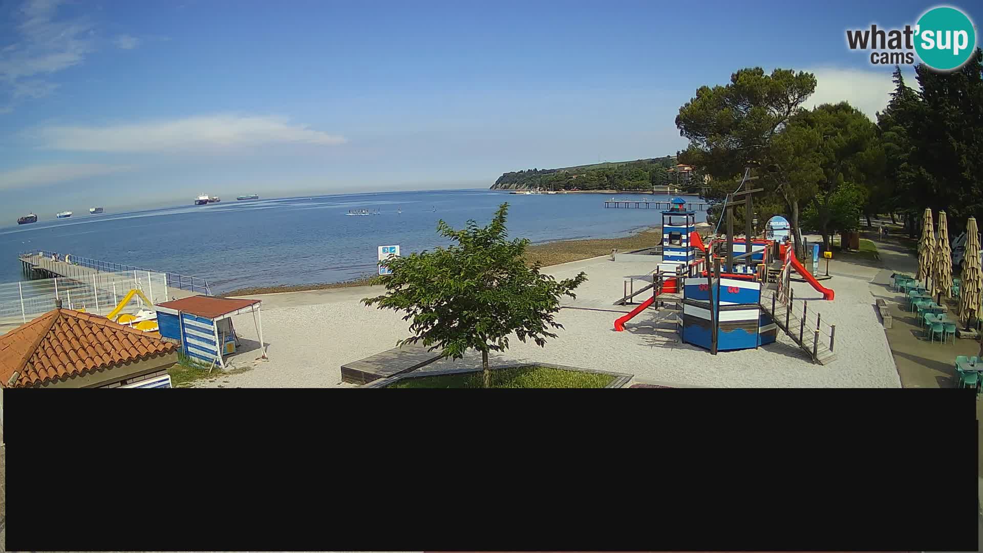 Cámara web en vivo Ankaran – Adria Ankaran Hotel & Resort – Eslovenia