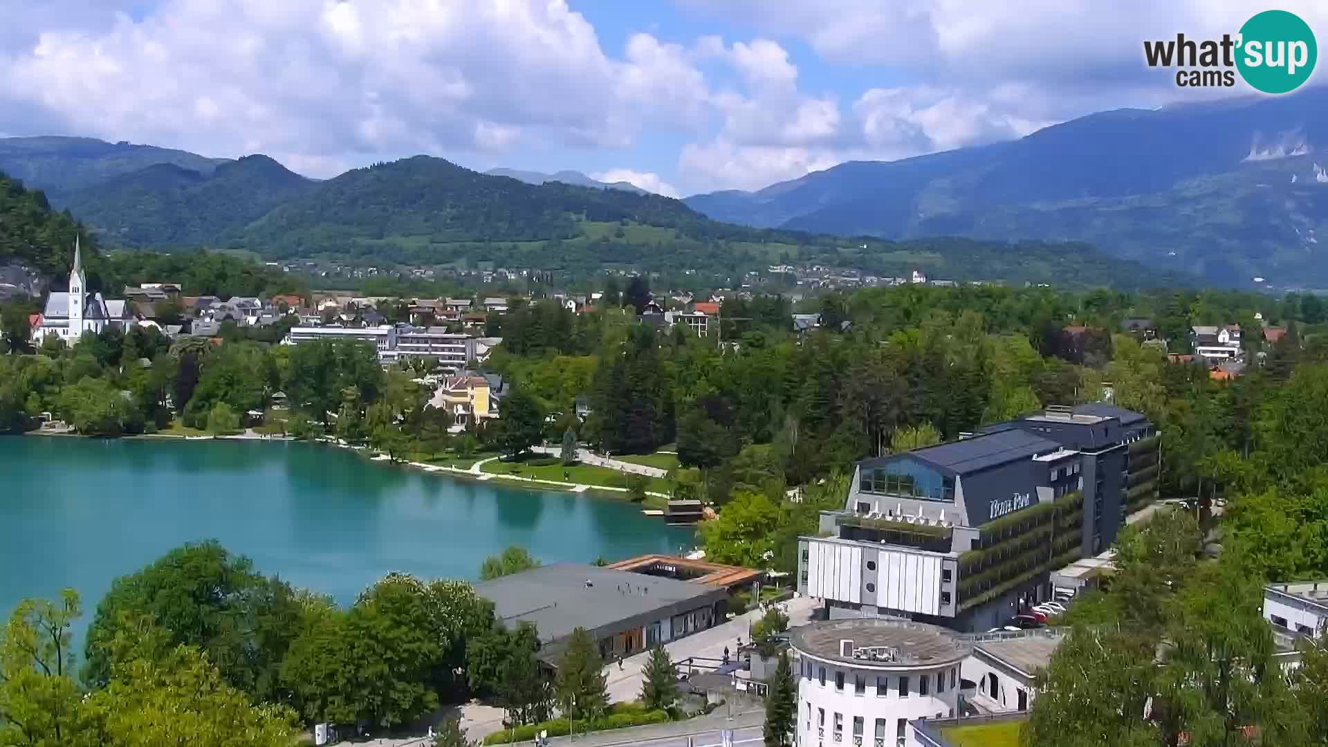 Panorama del lago Bled