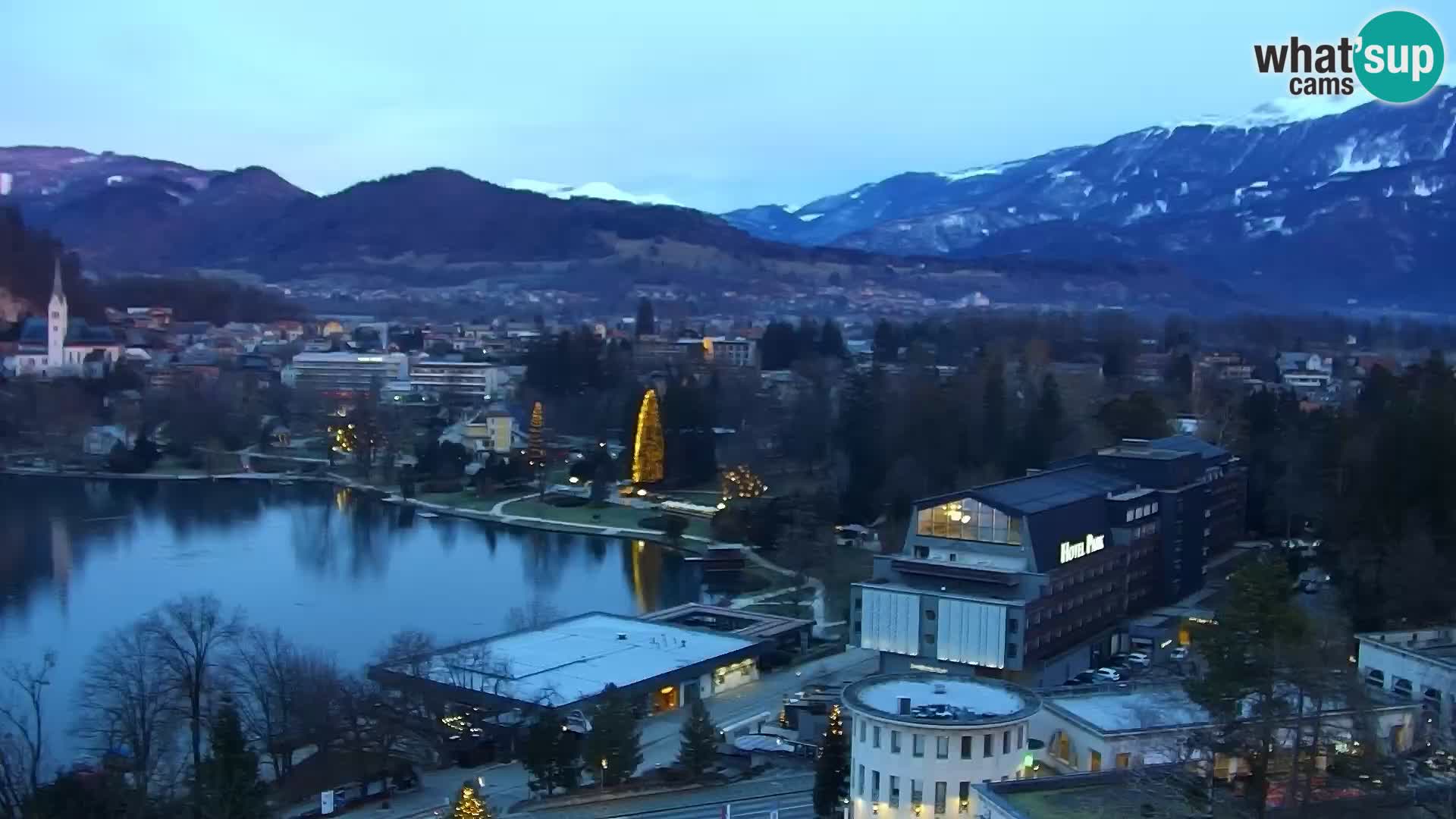 Panorama del lago Bled