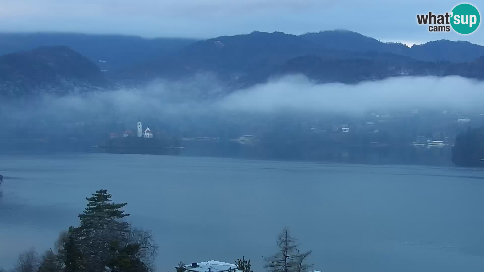 Panorama del lago Bled