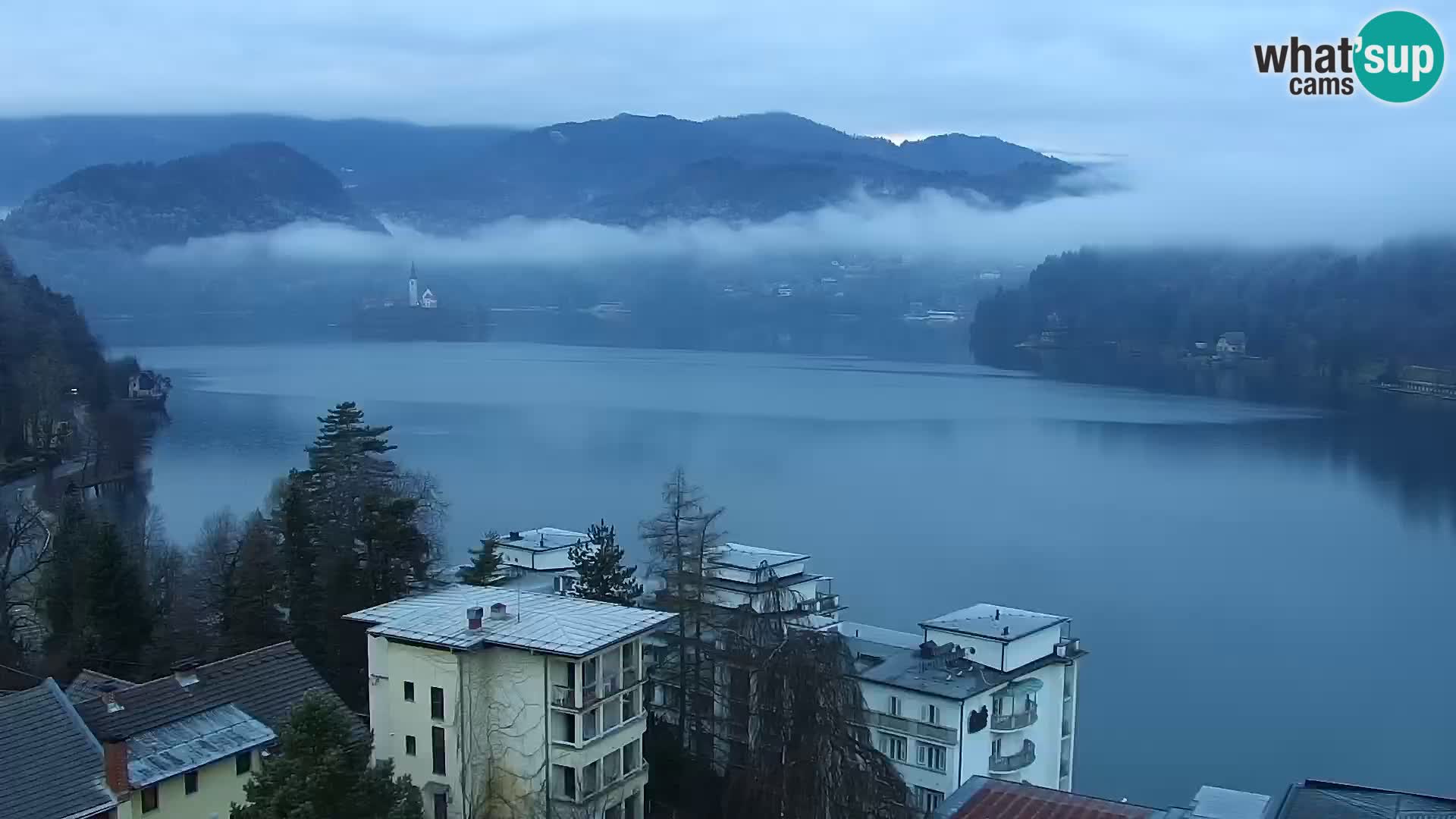 Panorama del lago Bled