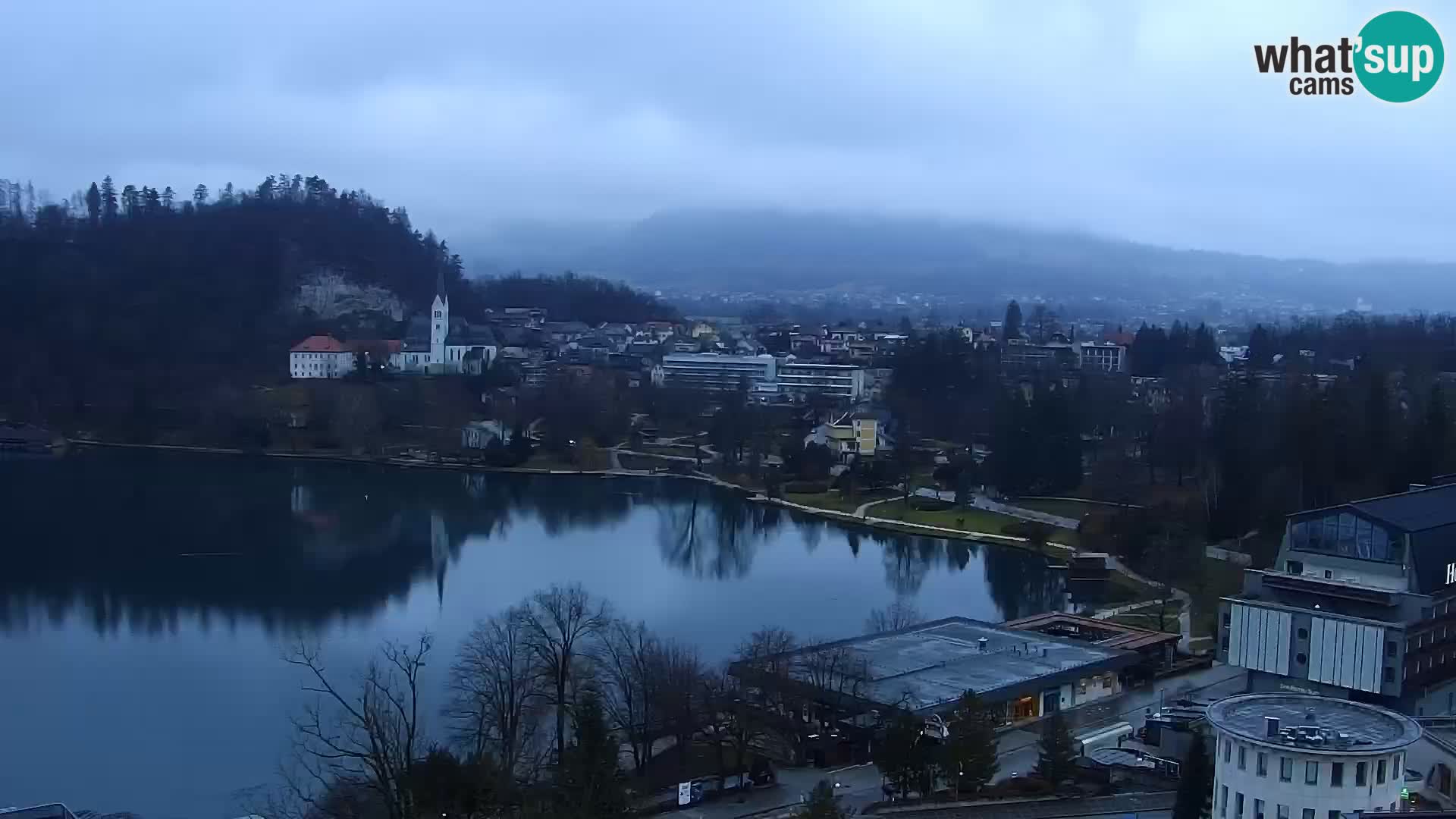 Panorama del lago Bled