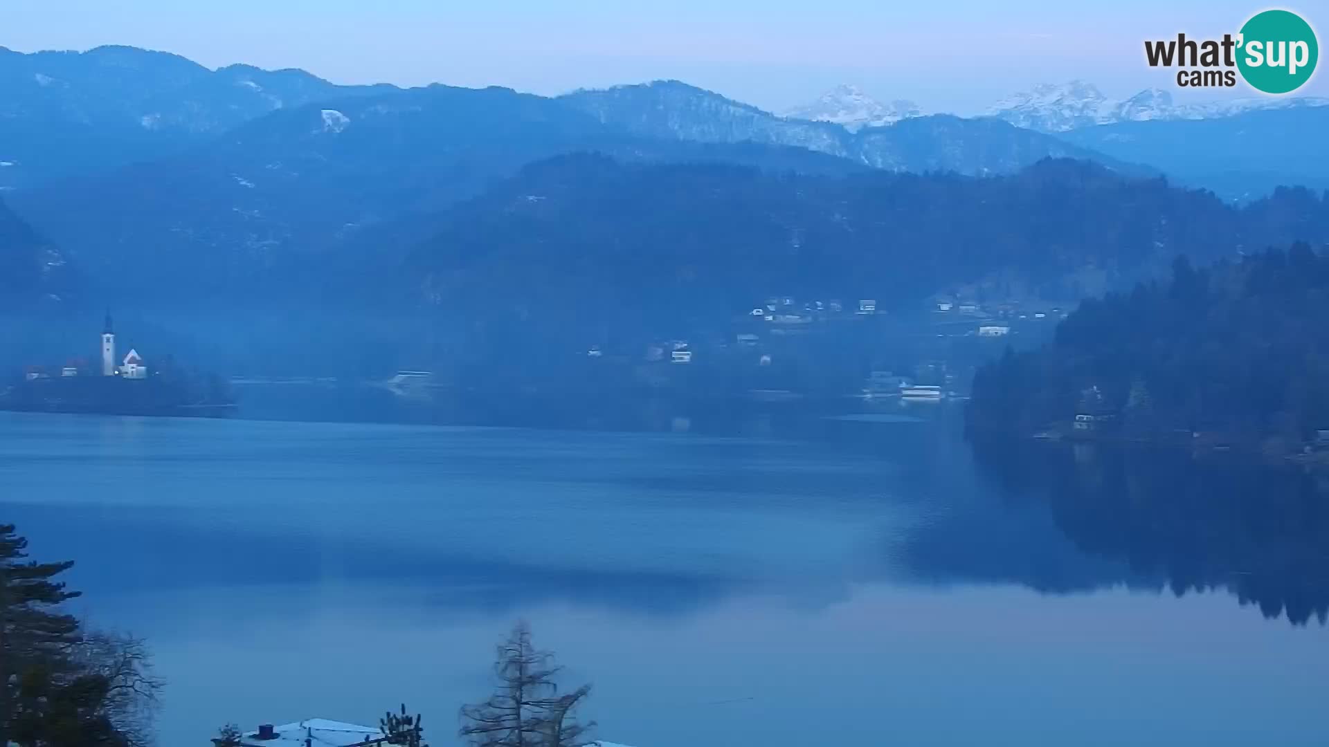 Panorama del lago Bled