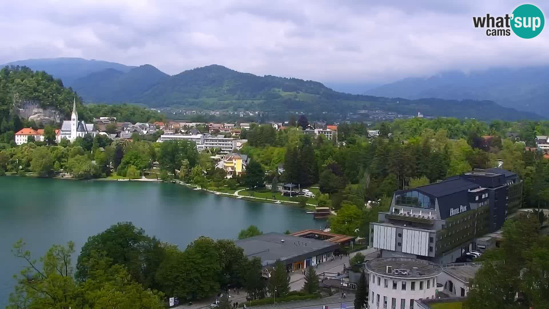 Panorama del lago Bled