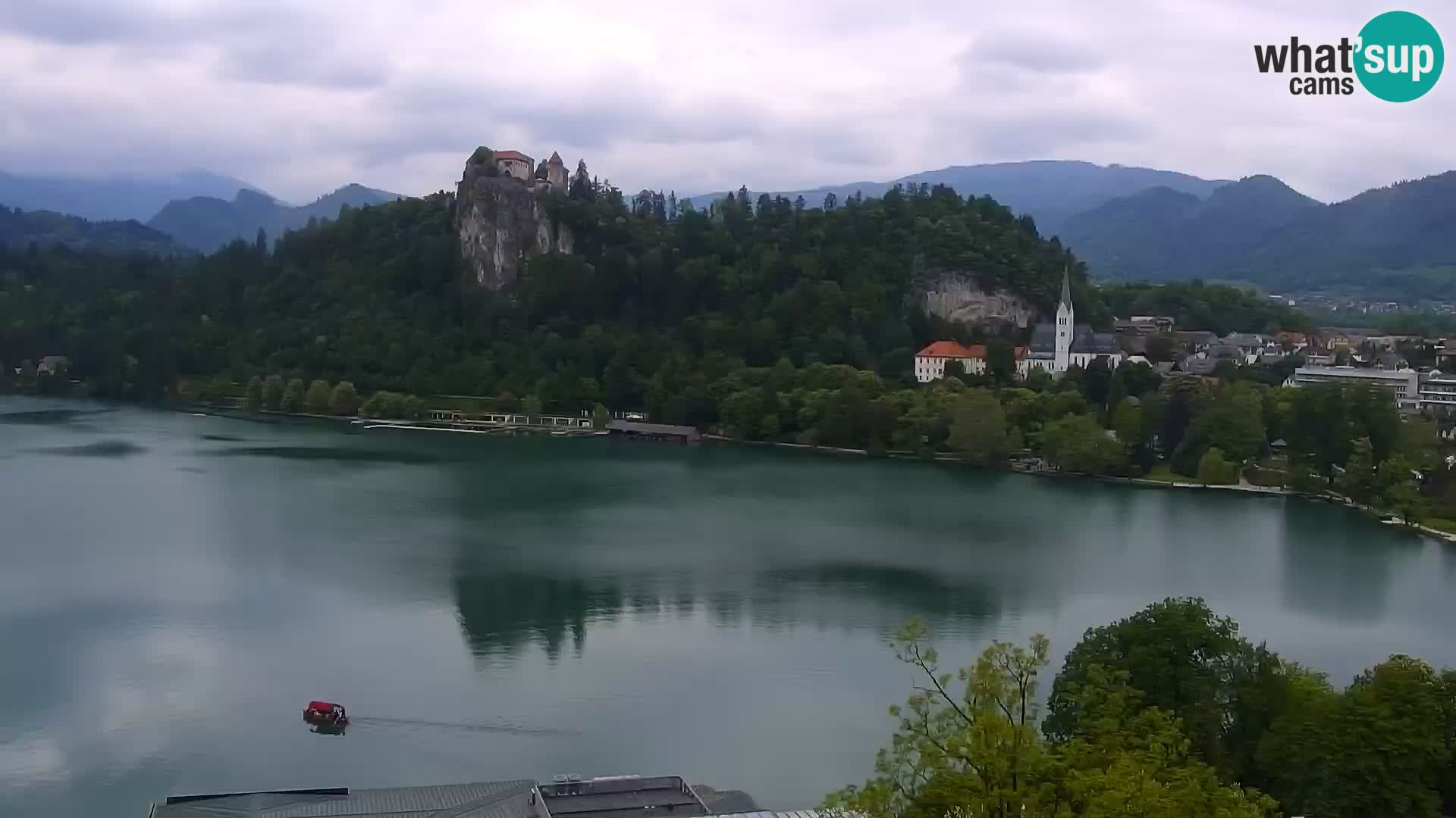 Panorama del lago Bled